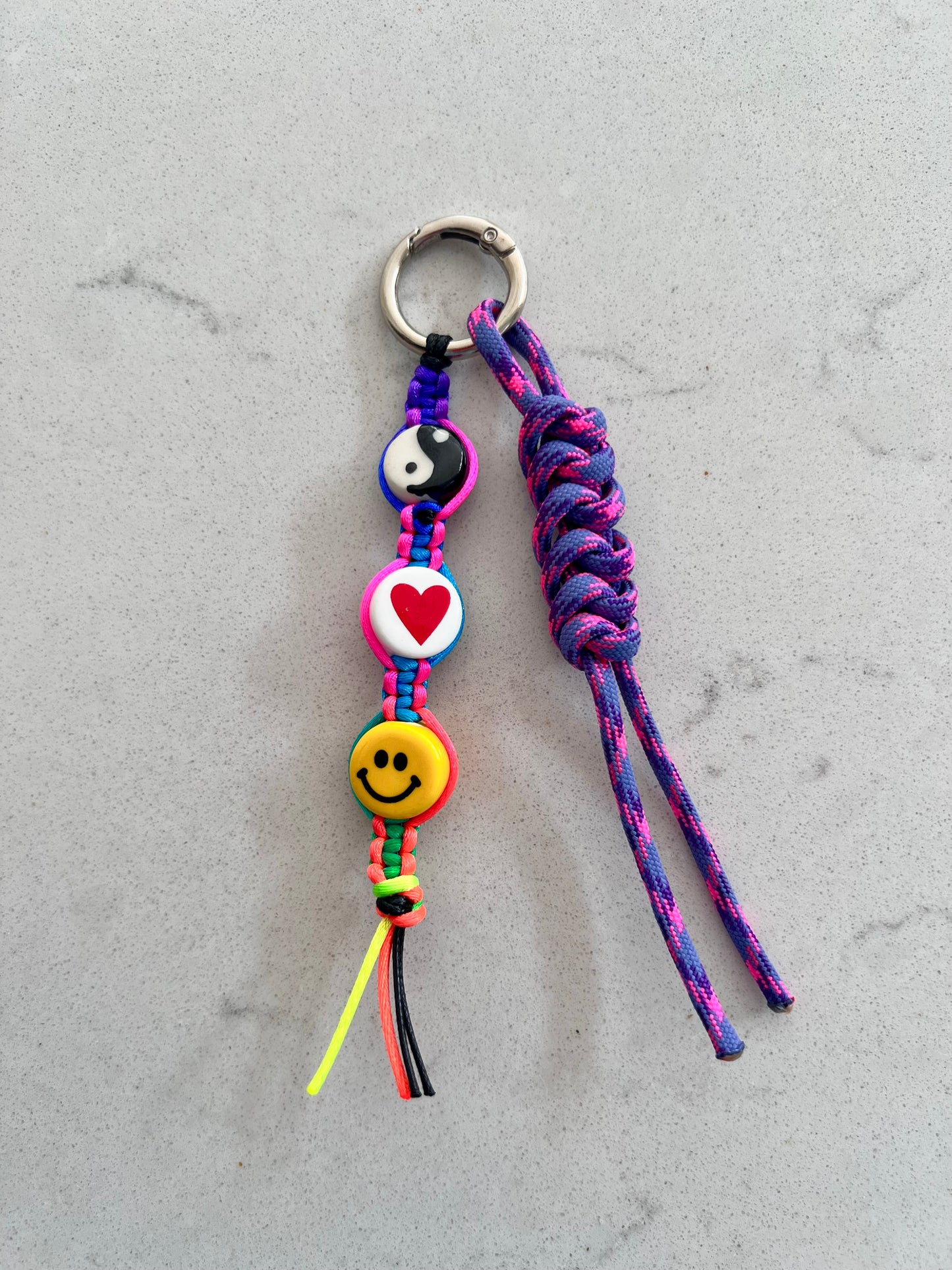 Peace, Love & Happiness Bag Charm 3