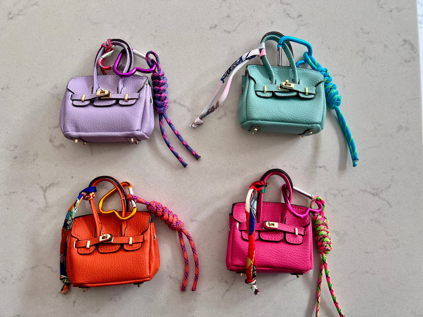 Lilac Mini Birkin Bag Charm