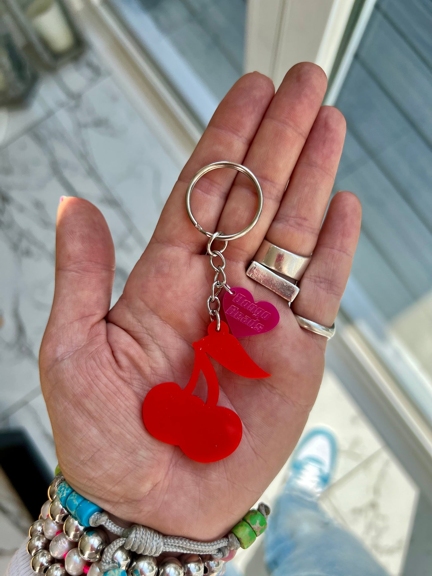 Cherry Key Ring