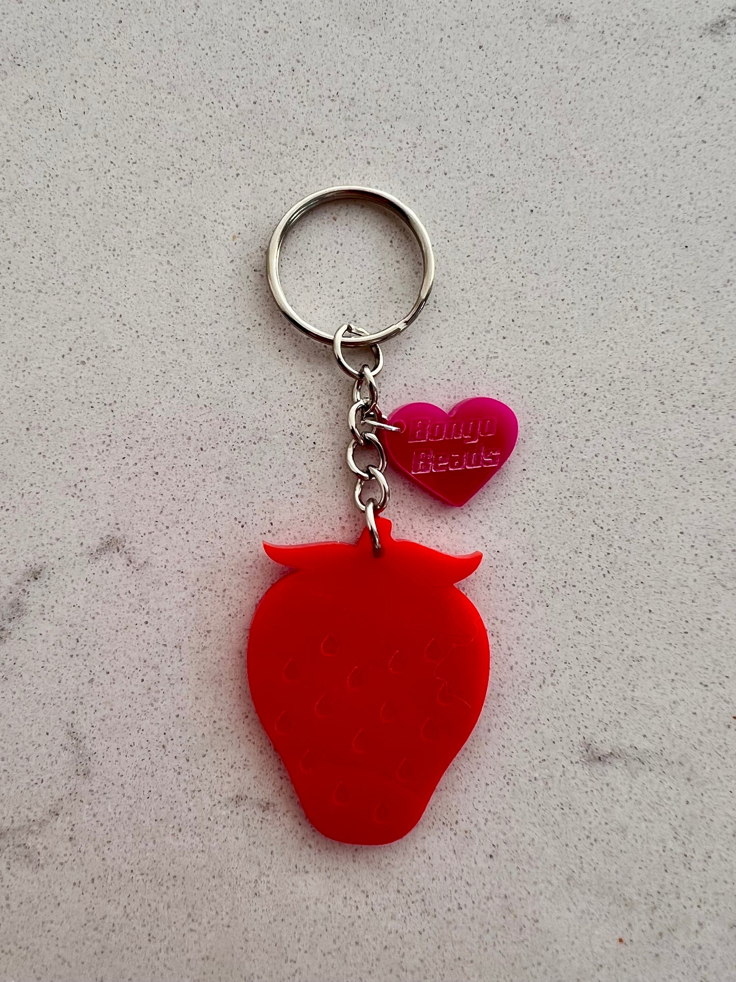 Strawberry Key Ring