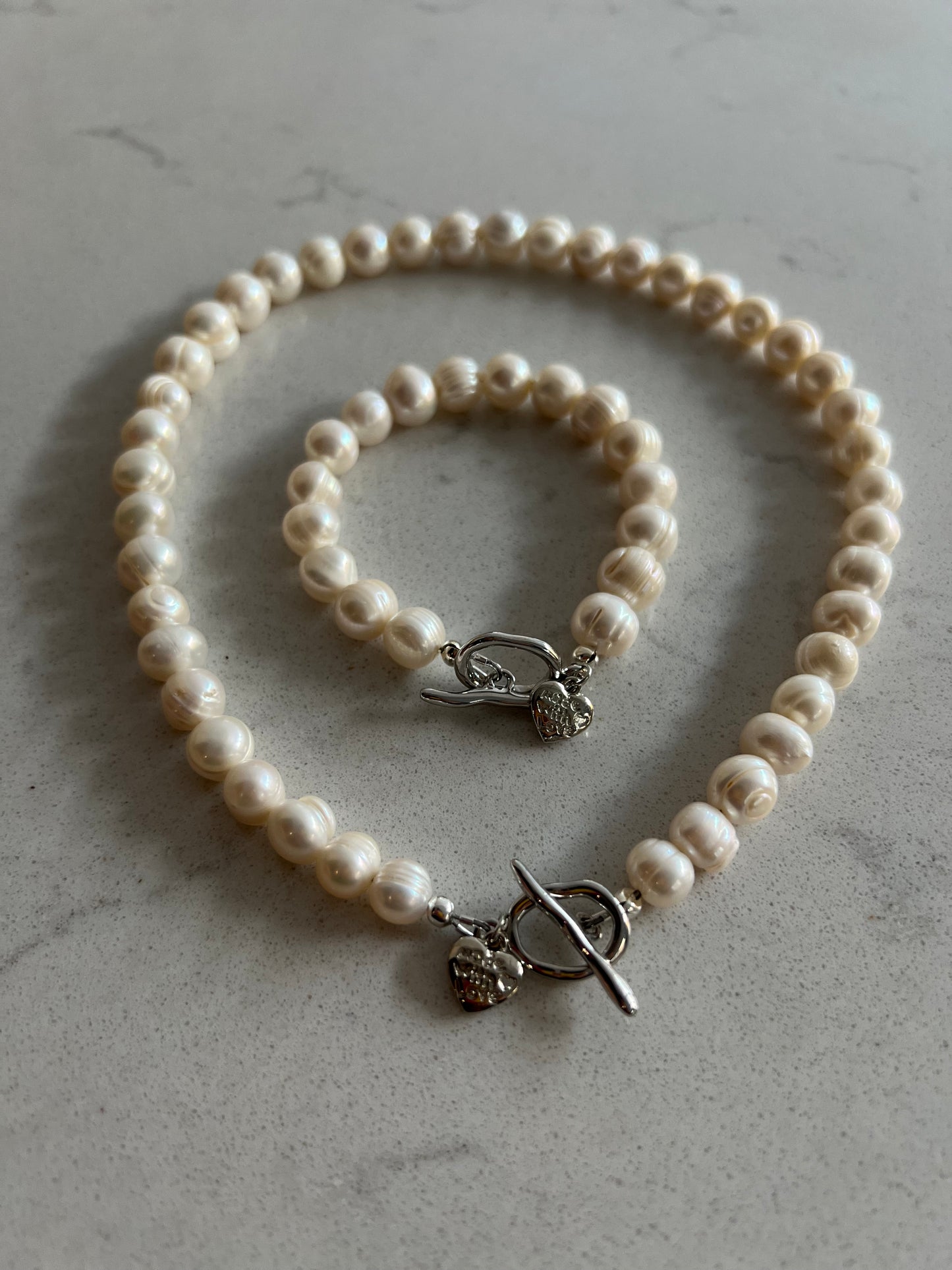 Marilyn Freshwater Pearl Necklace & Bracelet Set π€π€