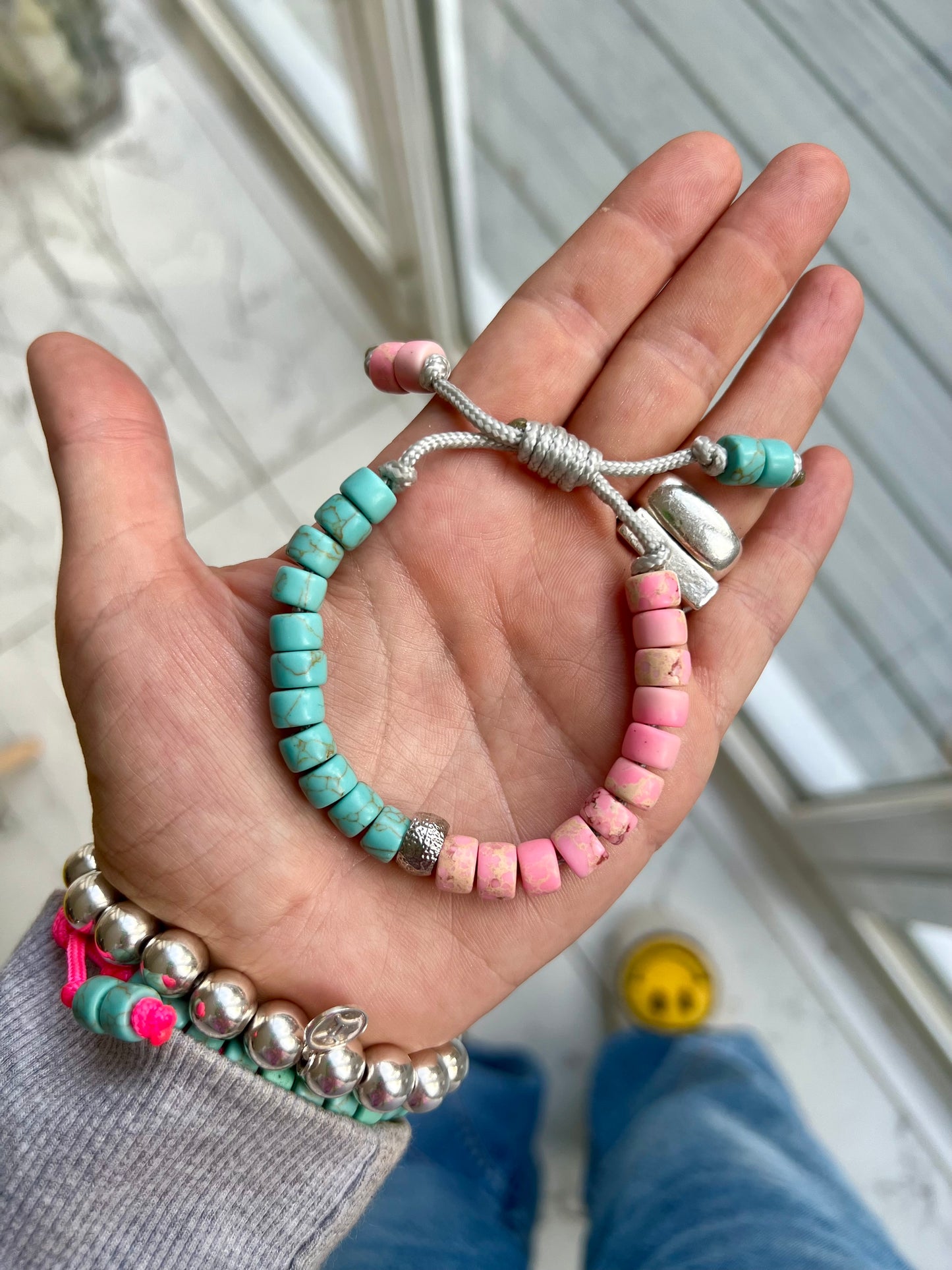 Half and Half Gemstone Bracelet