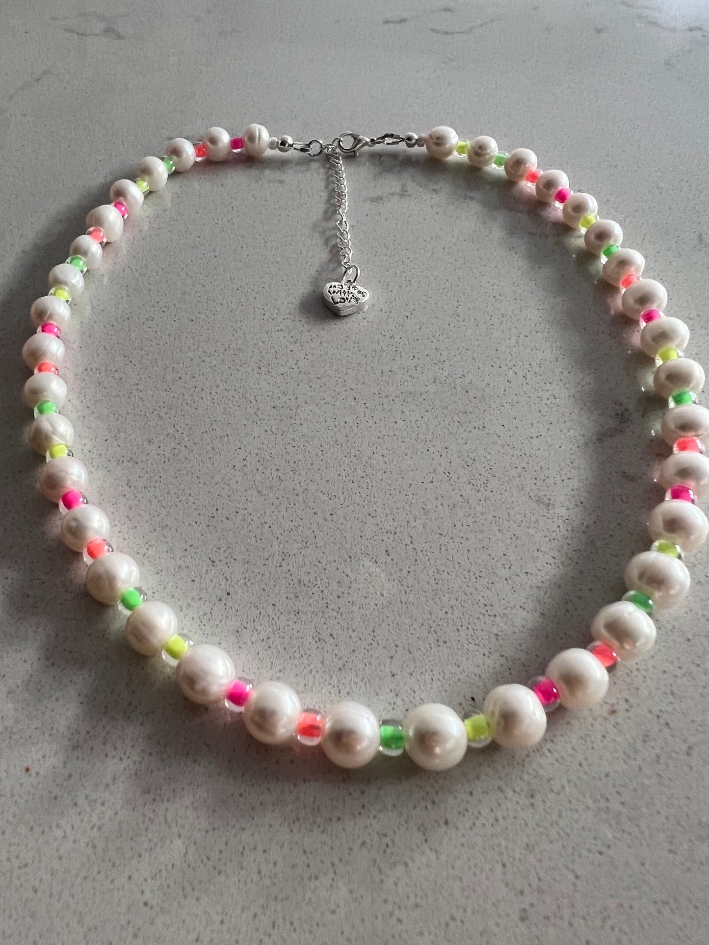 Neon Freshwater Pearl Necklace π