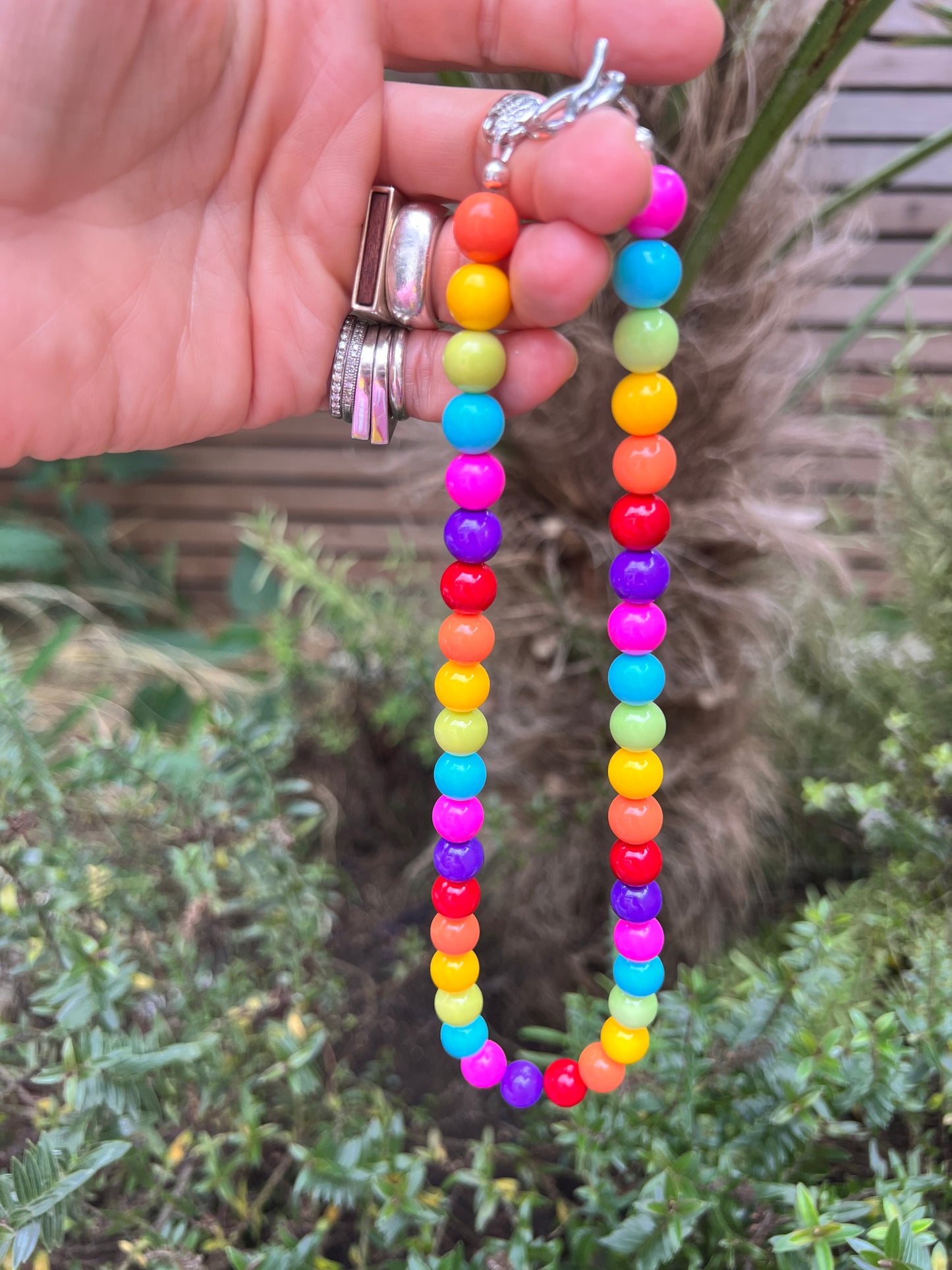 Rainbow Gumball Necklace π