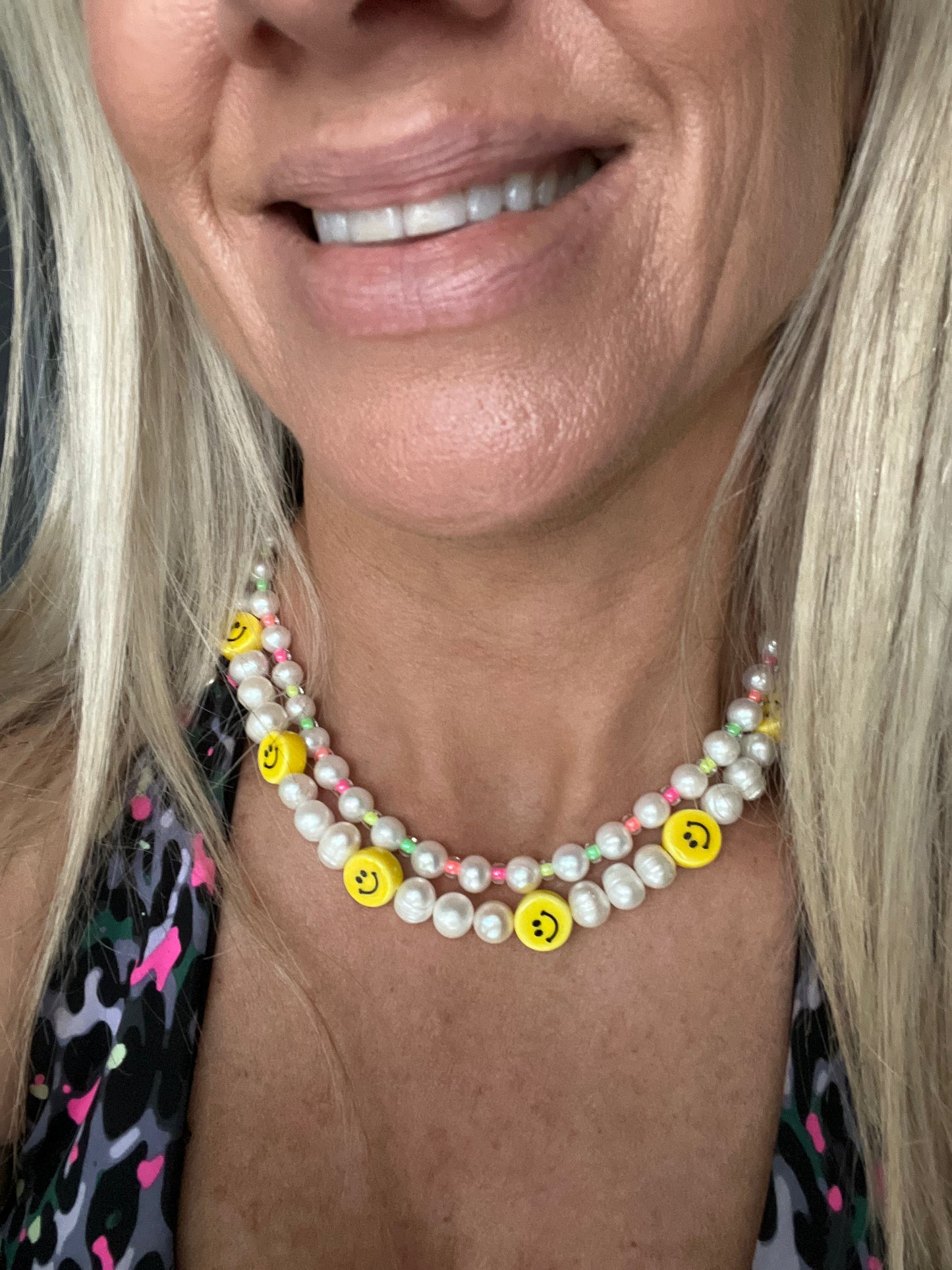 Neon Freshwater Pearl Necklace π