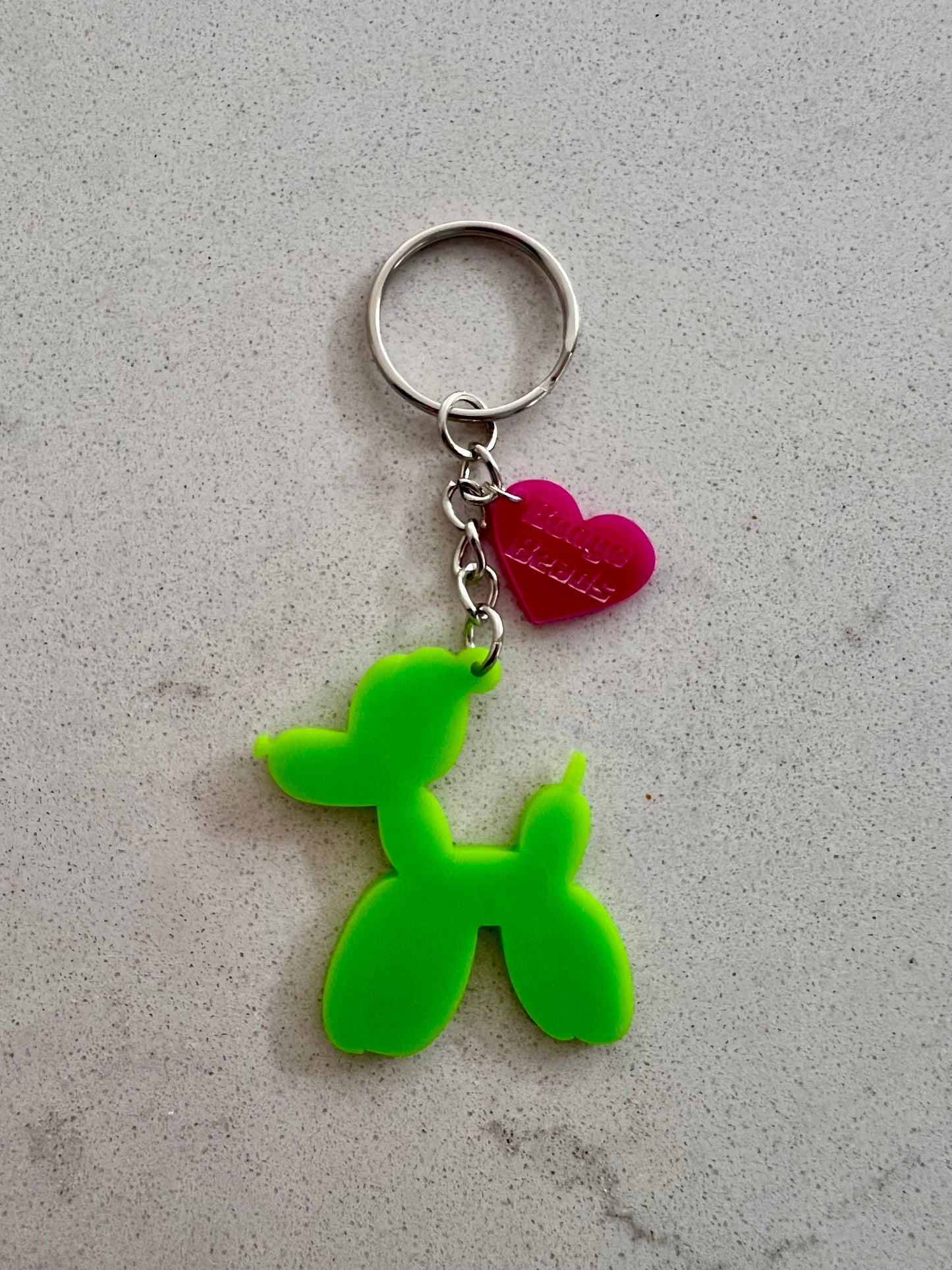 Balloon Dog Key Ring (Green)