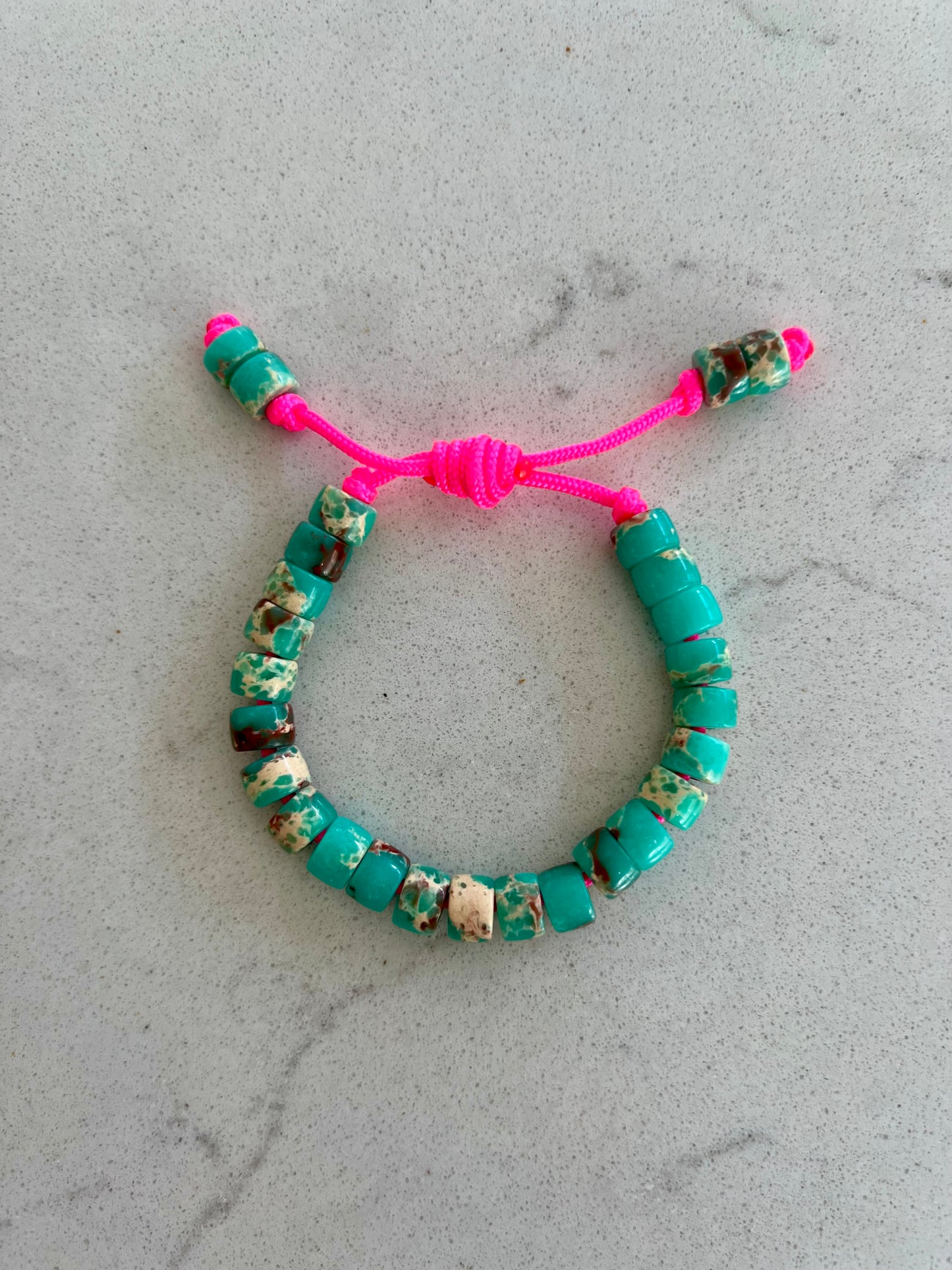 Teal Jasper Gemstone Bracelet