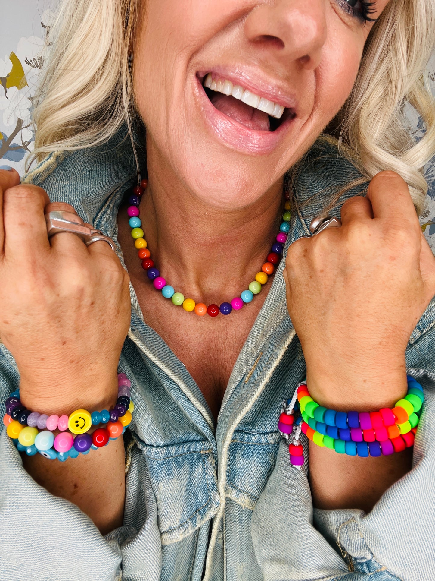 Rainbow Gumball Necklace π