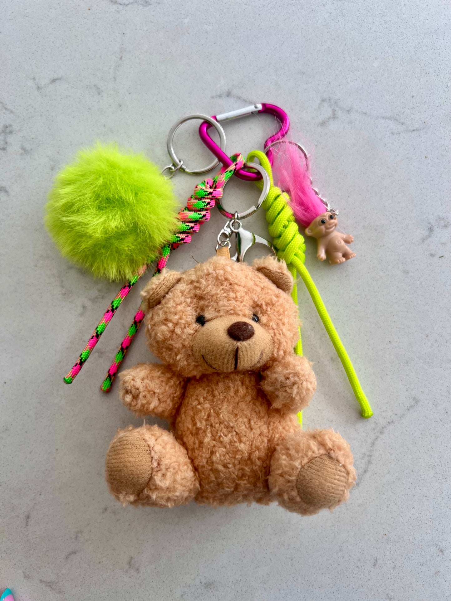 Full Con-Troll Ted Bag Charm (Pink)