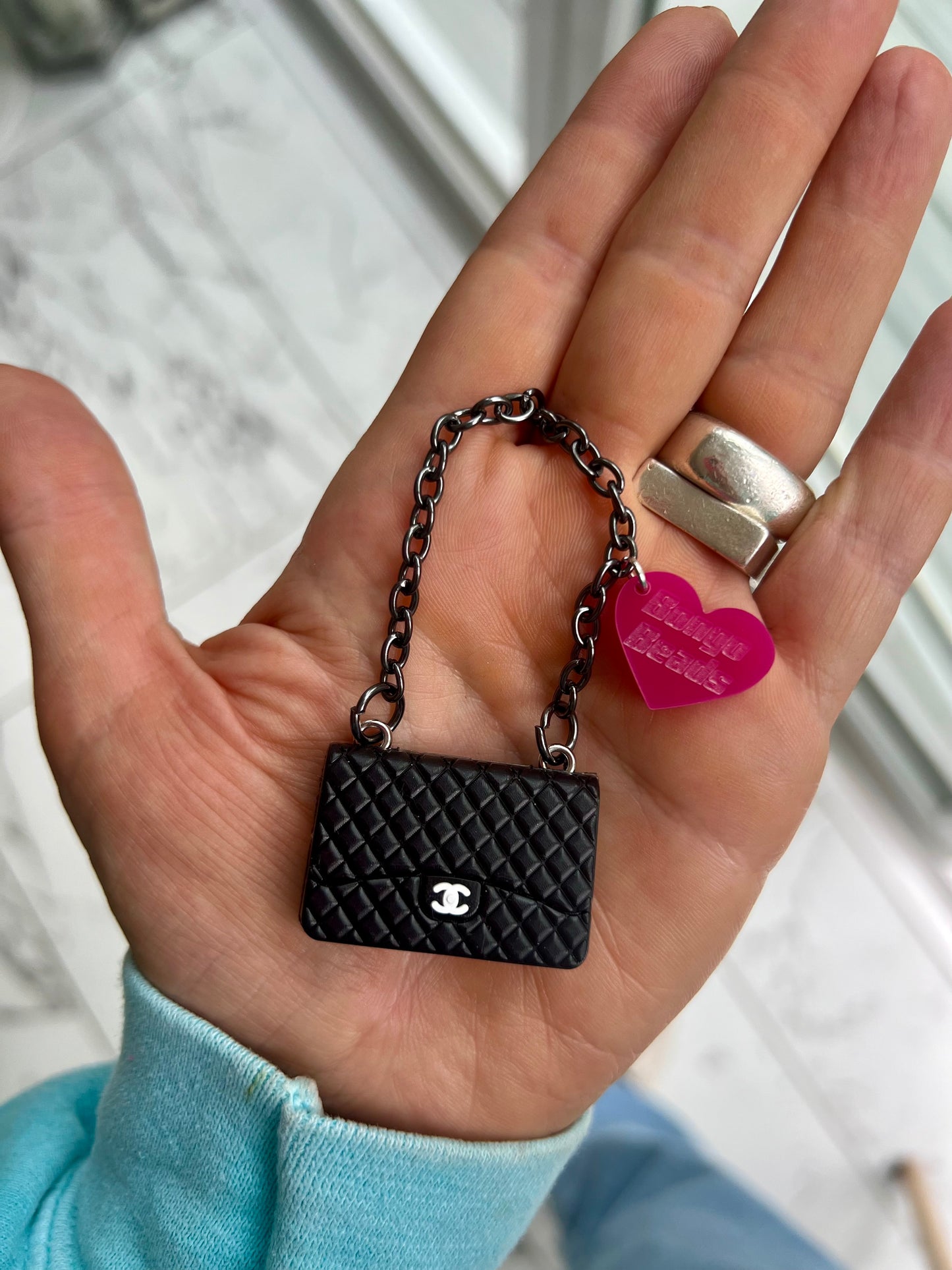 Designer Handbag Key Ring