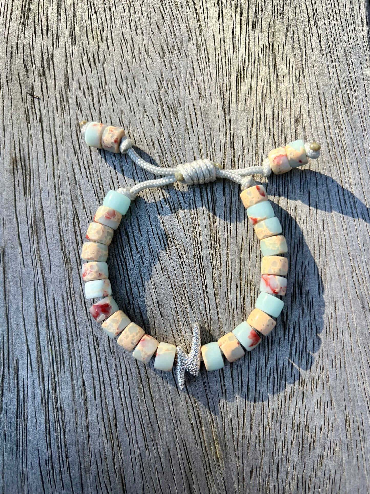 Marble Bolt Gemstone Bracelet