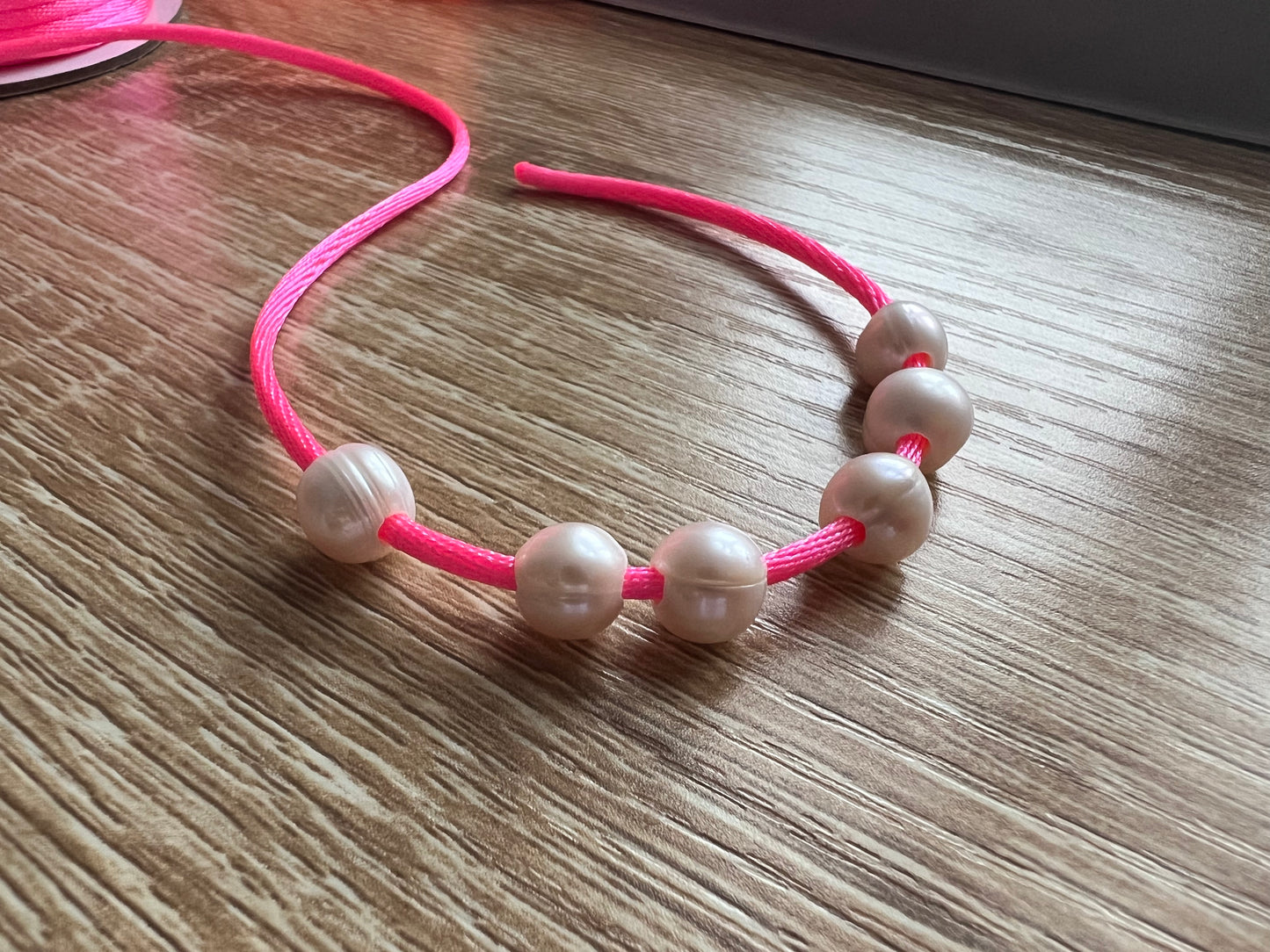 Neon Freshwater Pearl Bracelet