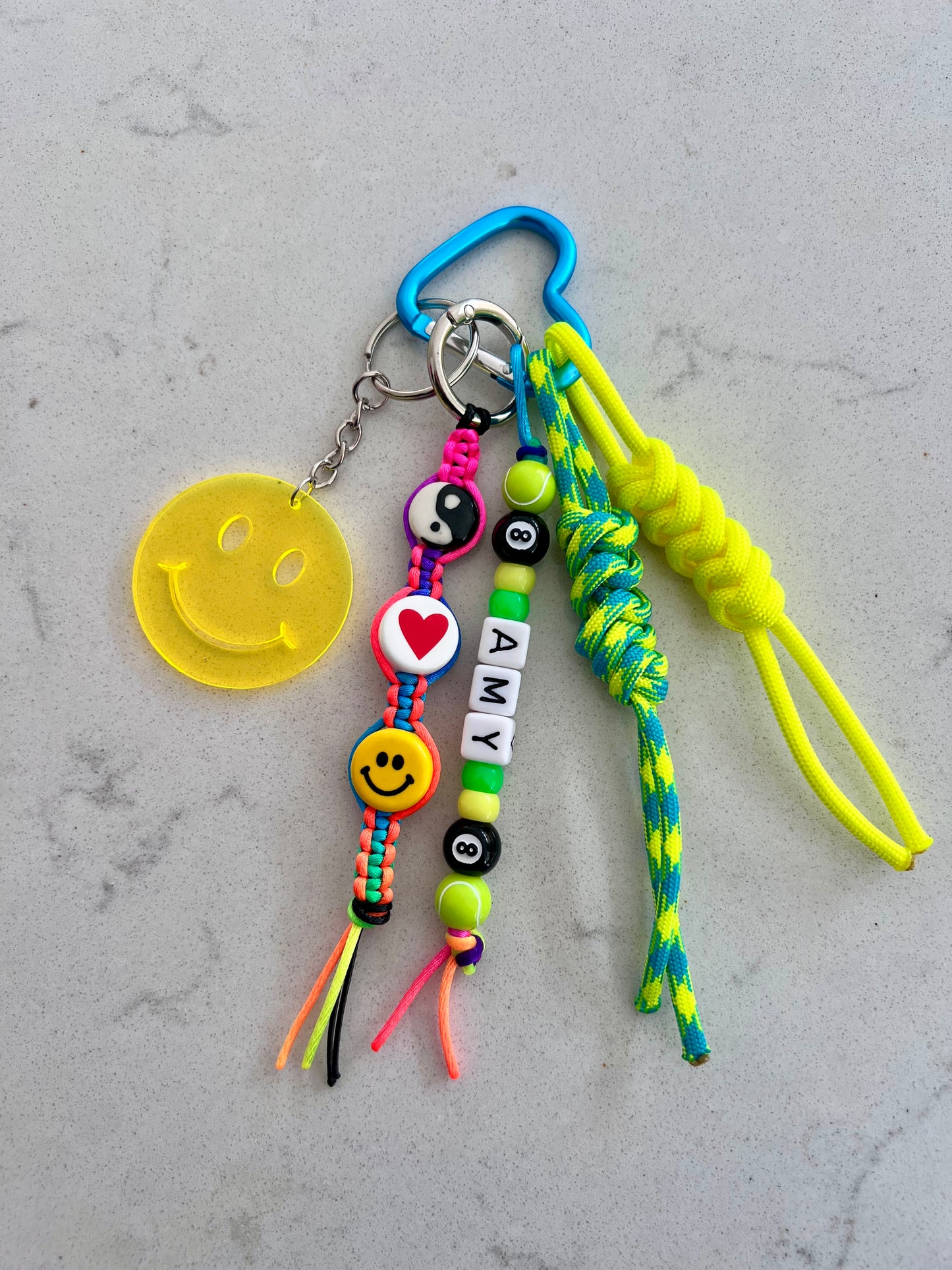 Smiley Key Ring (Transparent)