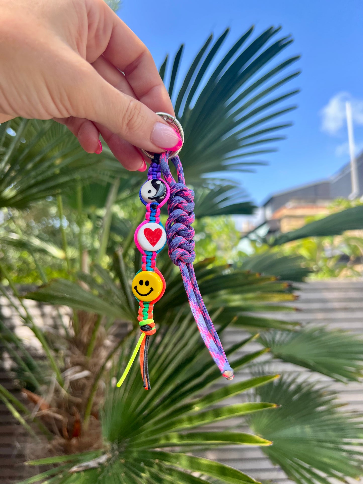 Peace, Love & Happiness Bag Charm 3