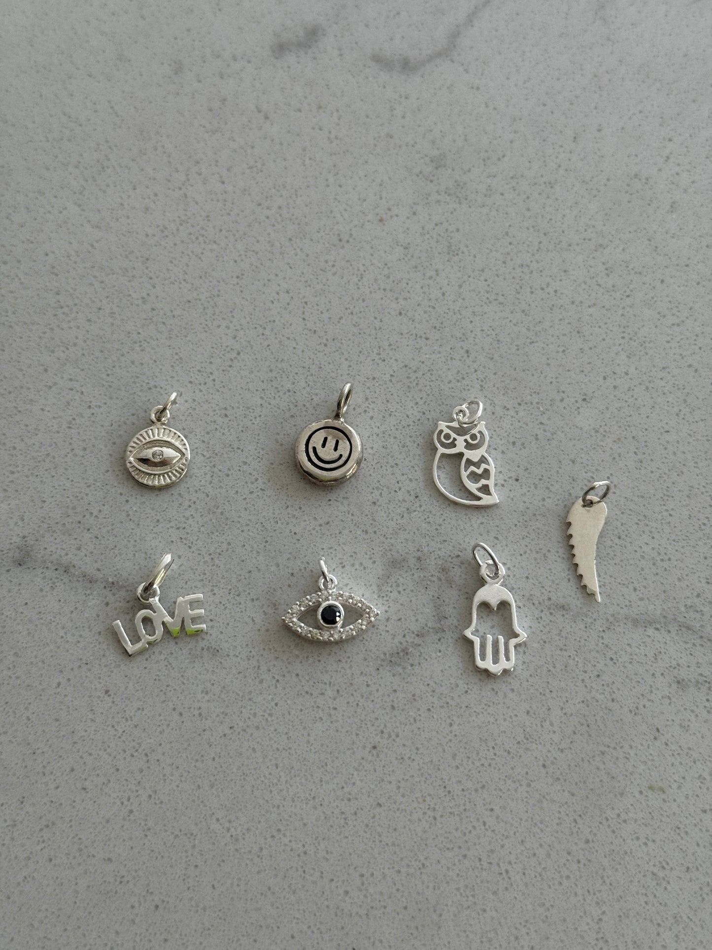 Sterling Silver Outline Owl Charm