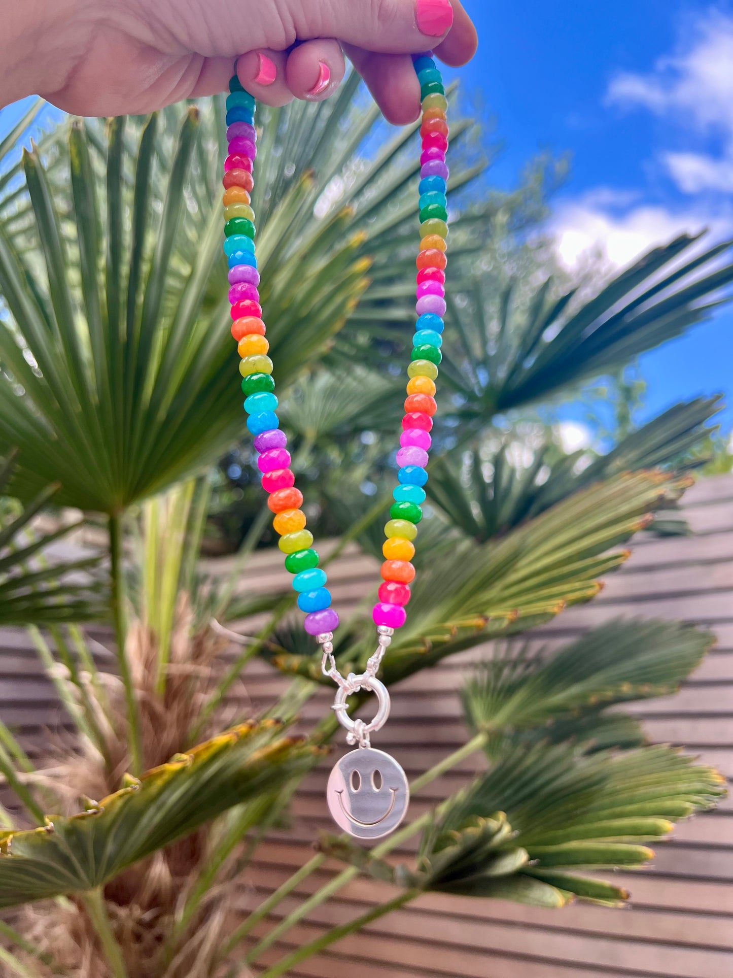 Sterling Silver Smiley Pendant