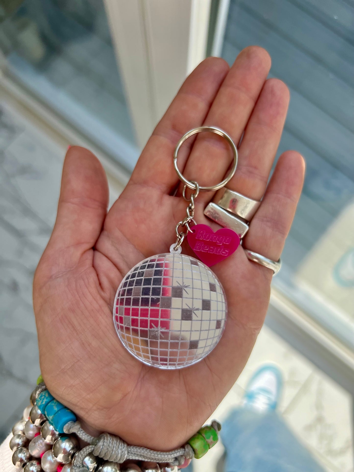 Disco Ball Key Ring