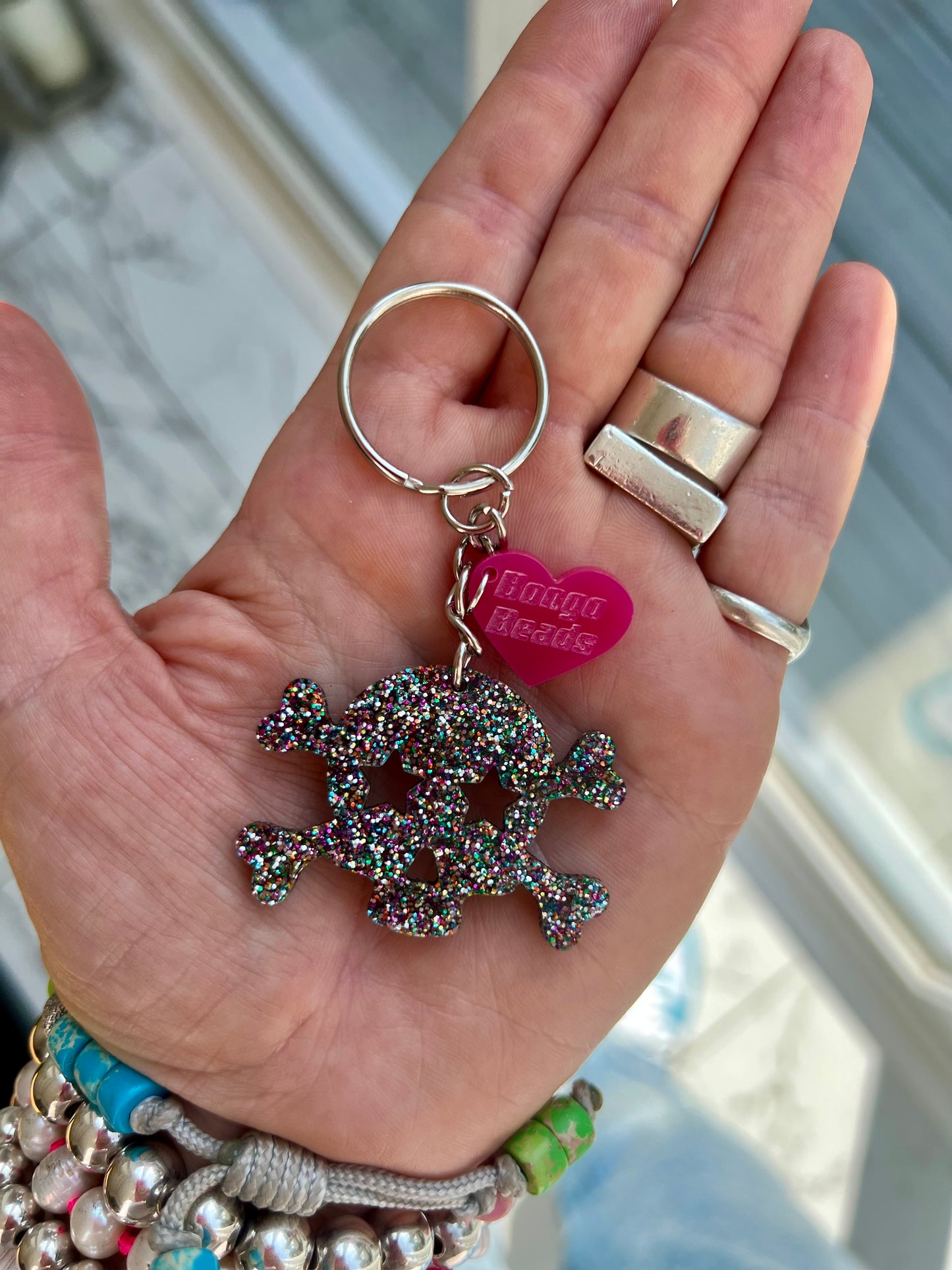 Skull & Crossbones Key Ring