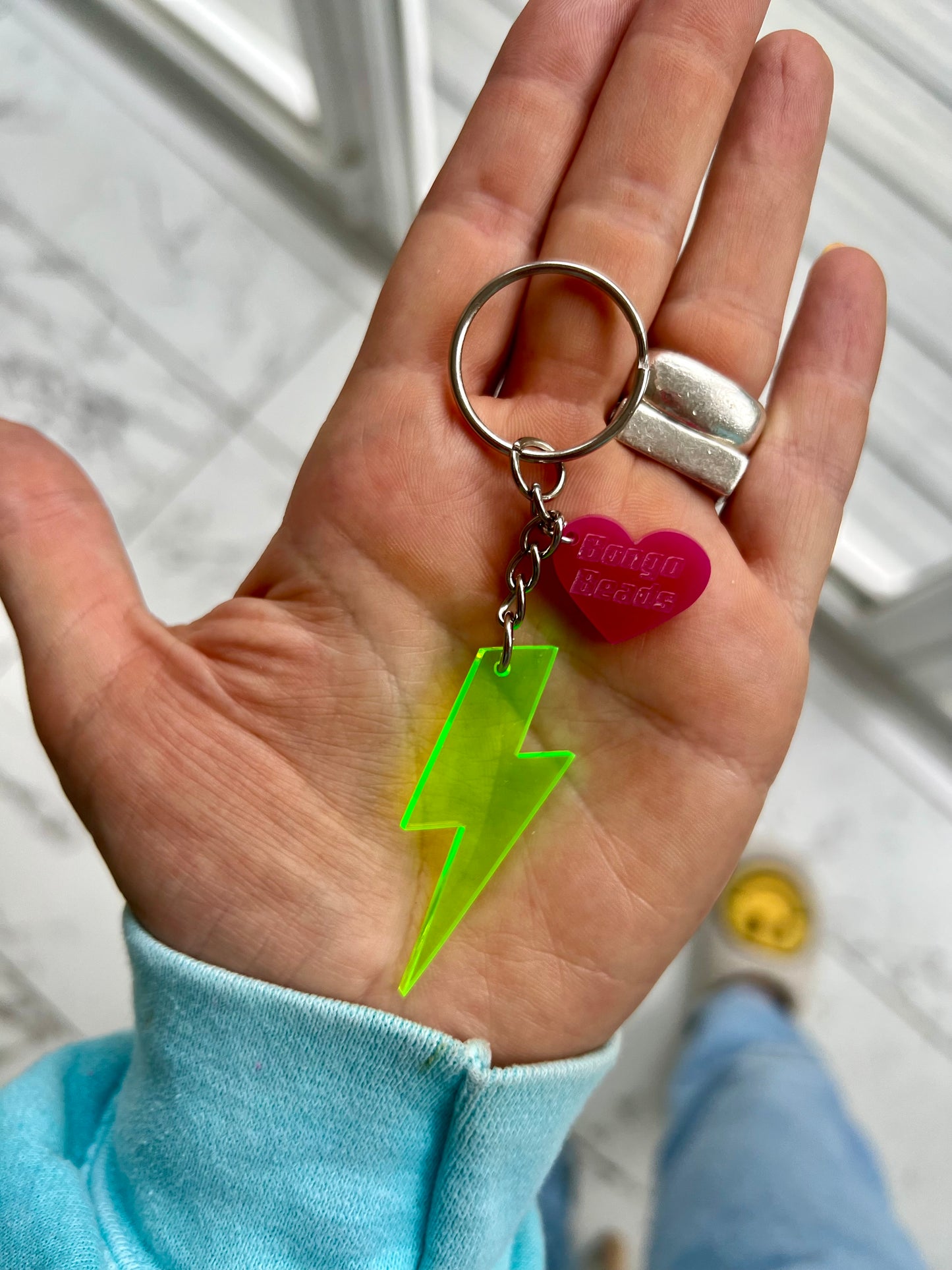 Bolt Key Ring (Transparent)