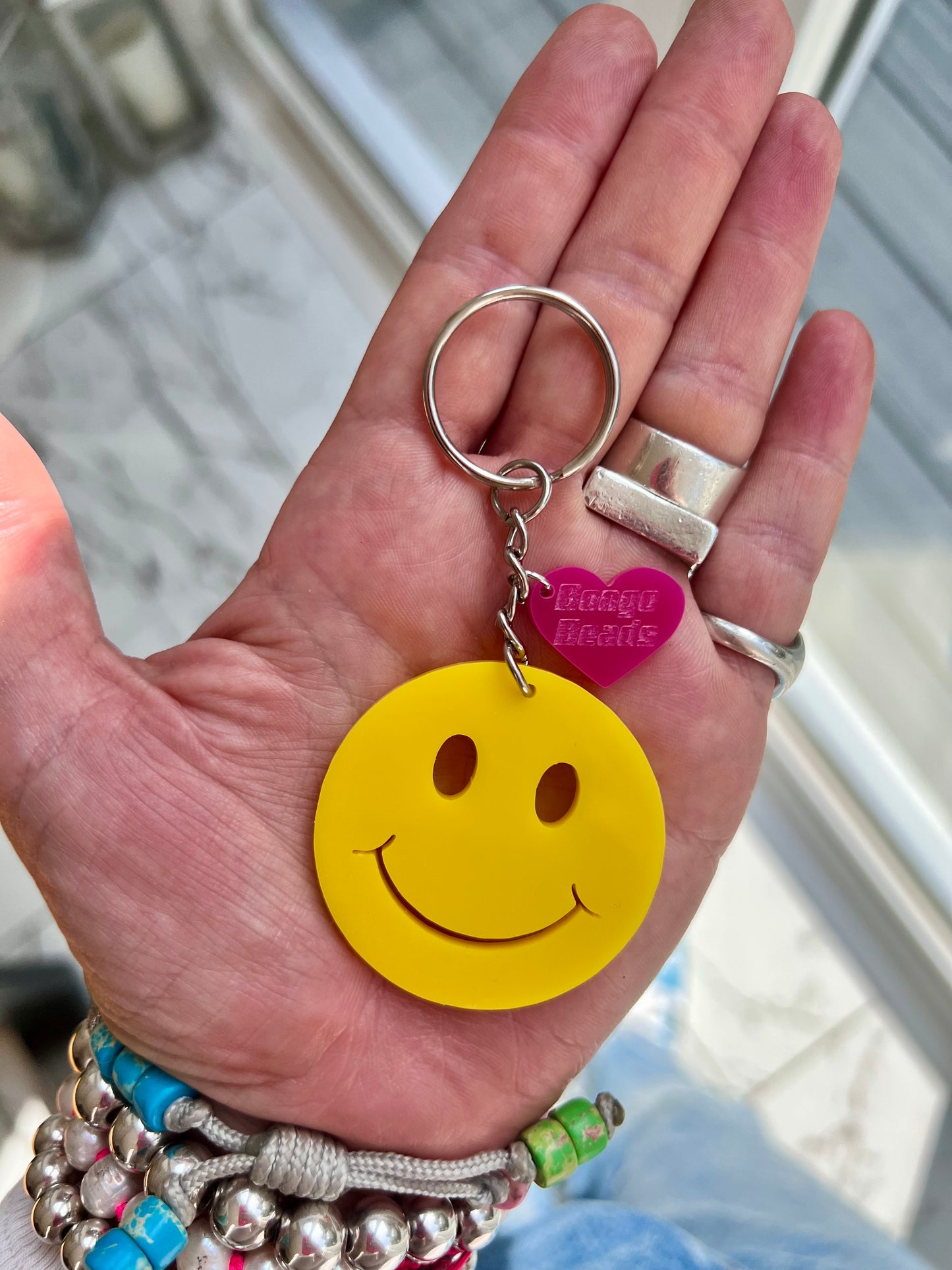 Smiley Key Ring