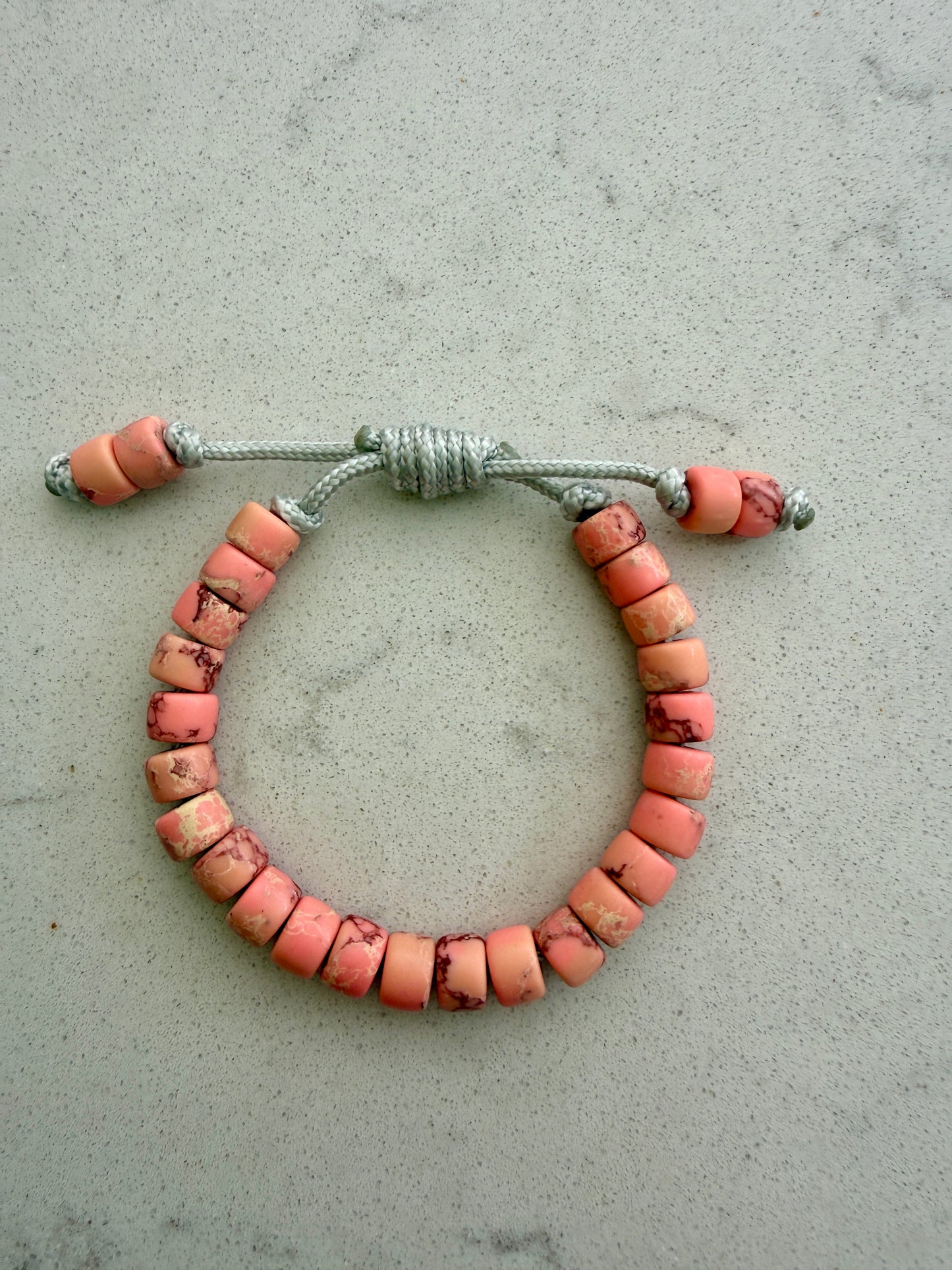 Peach Gemstone Bracelet