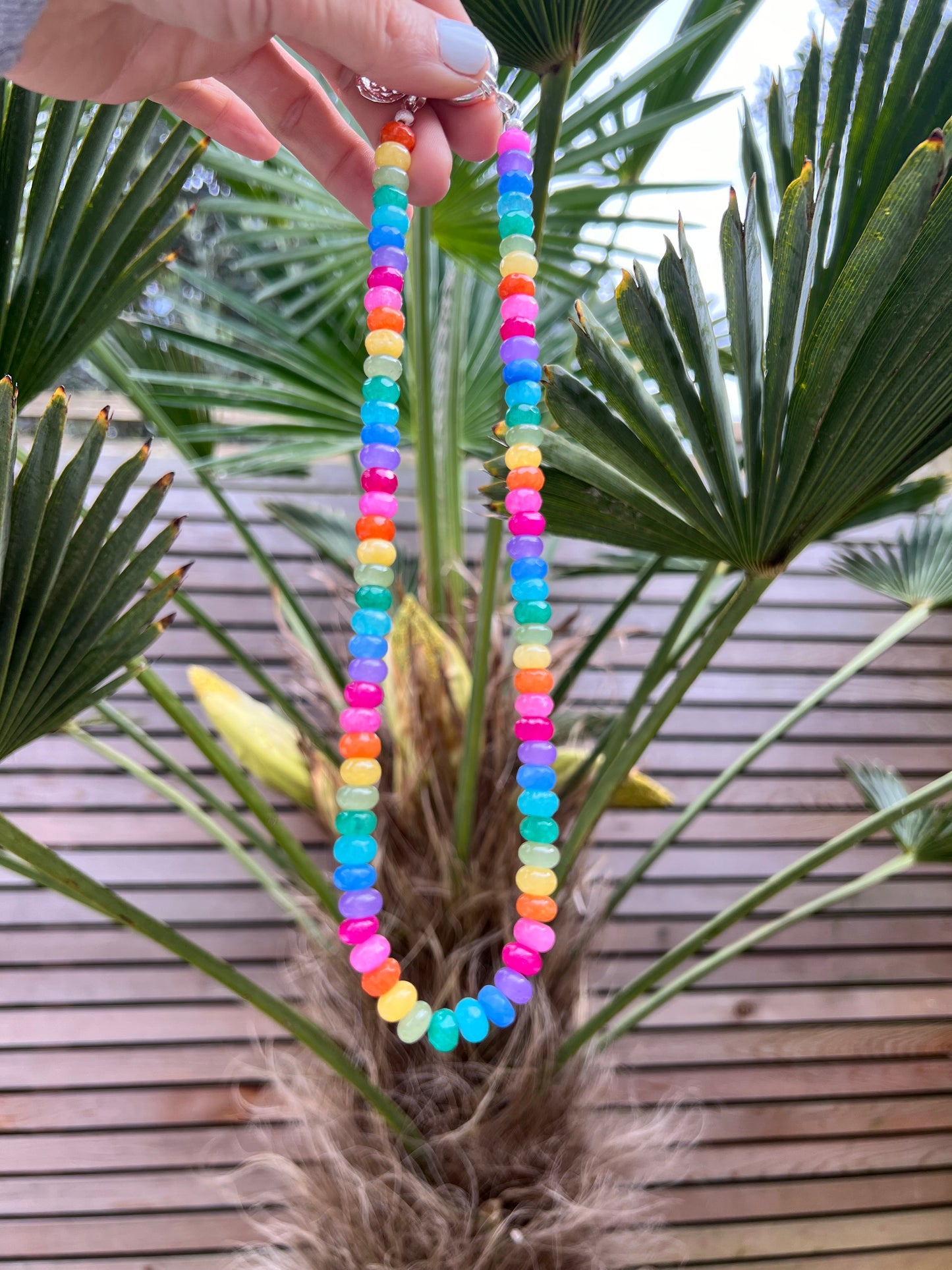 Disco Candy Gemstone Necklace