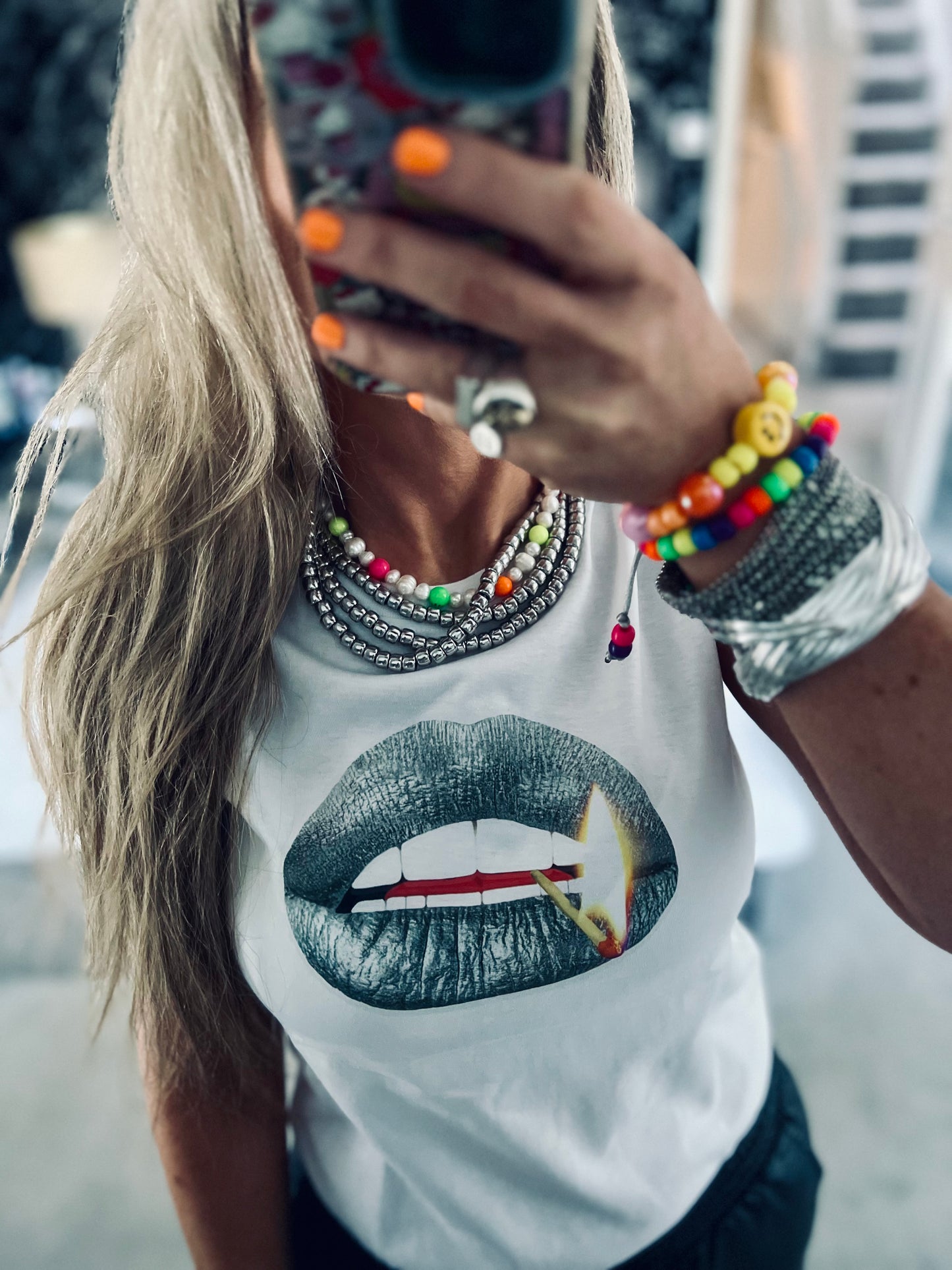 Silver Beaded Necklace 2.0
