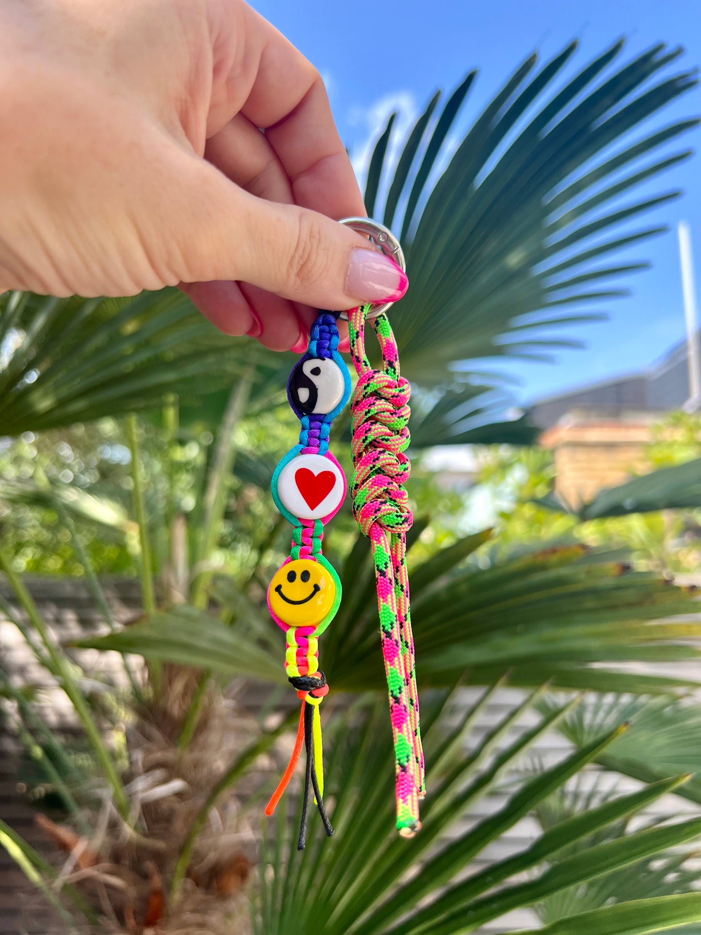 Peace, Love & Happiness Bag Charm 4