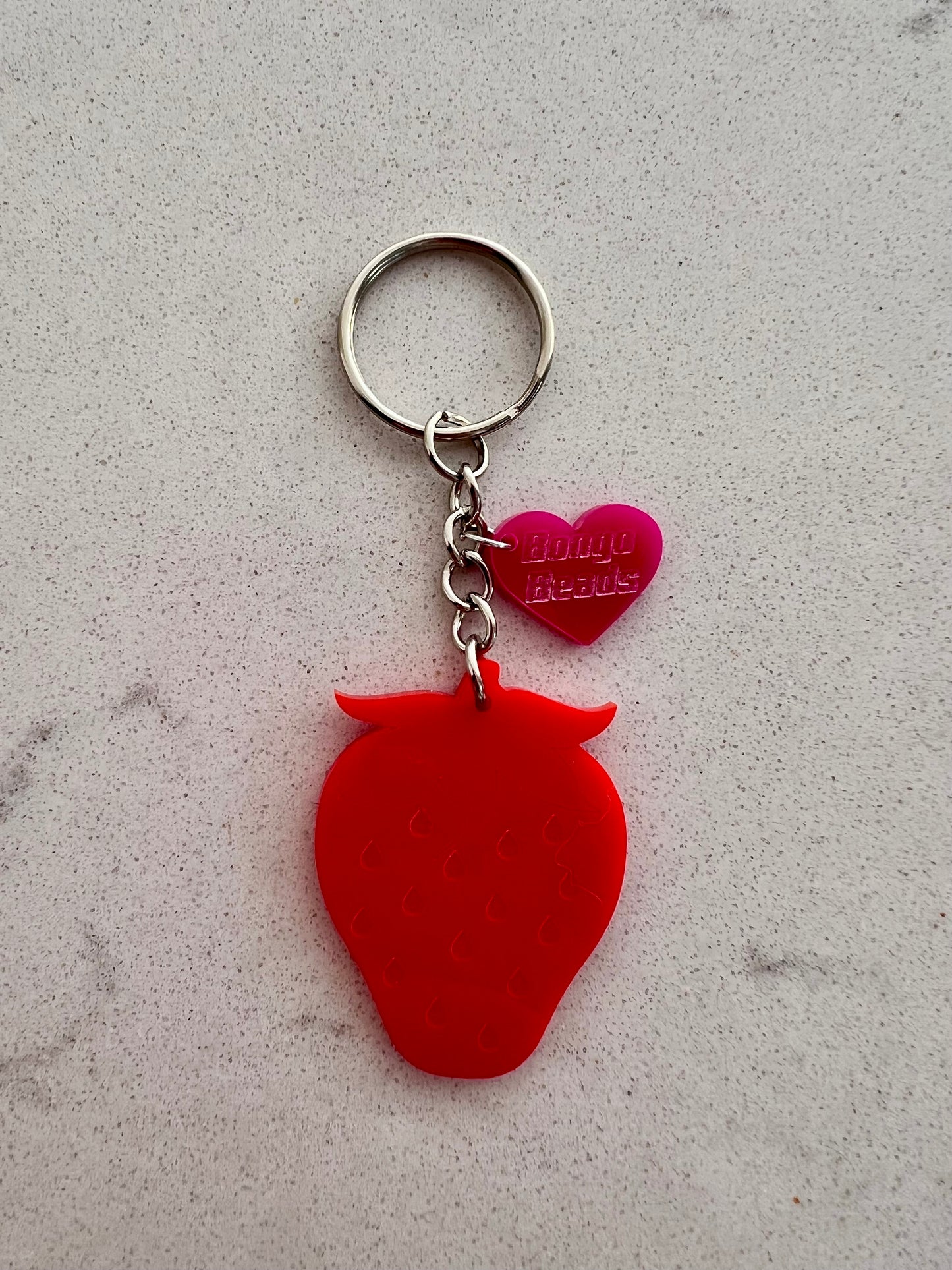 Strawberry Key Ring