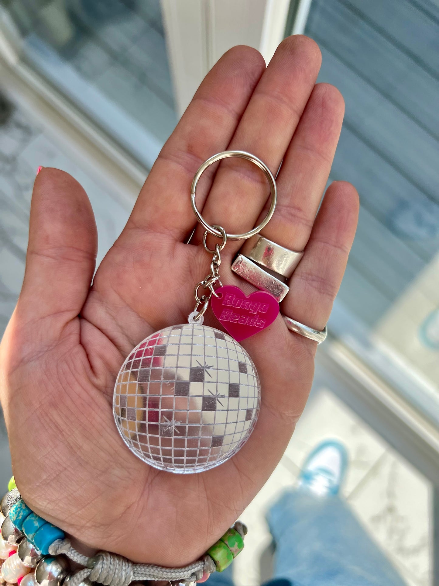 Disco Ball Key Ring