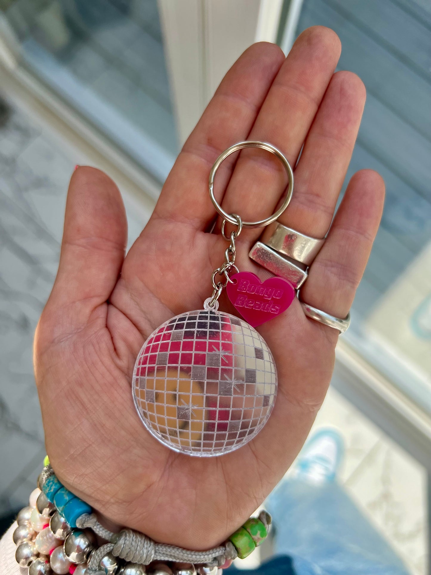 Disco Ball Key Ring