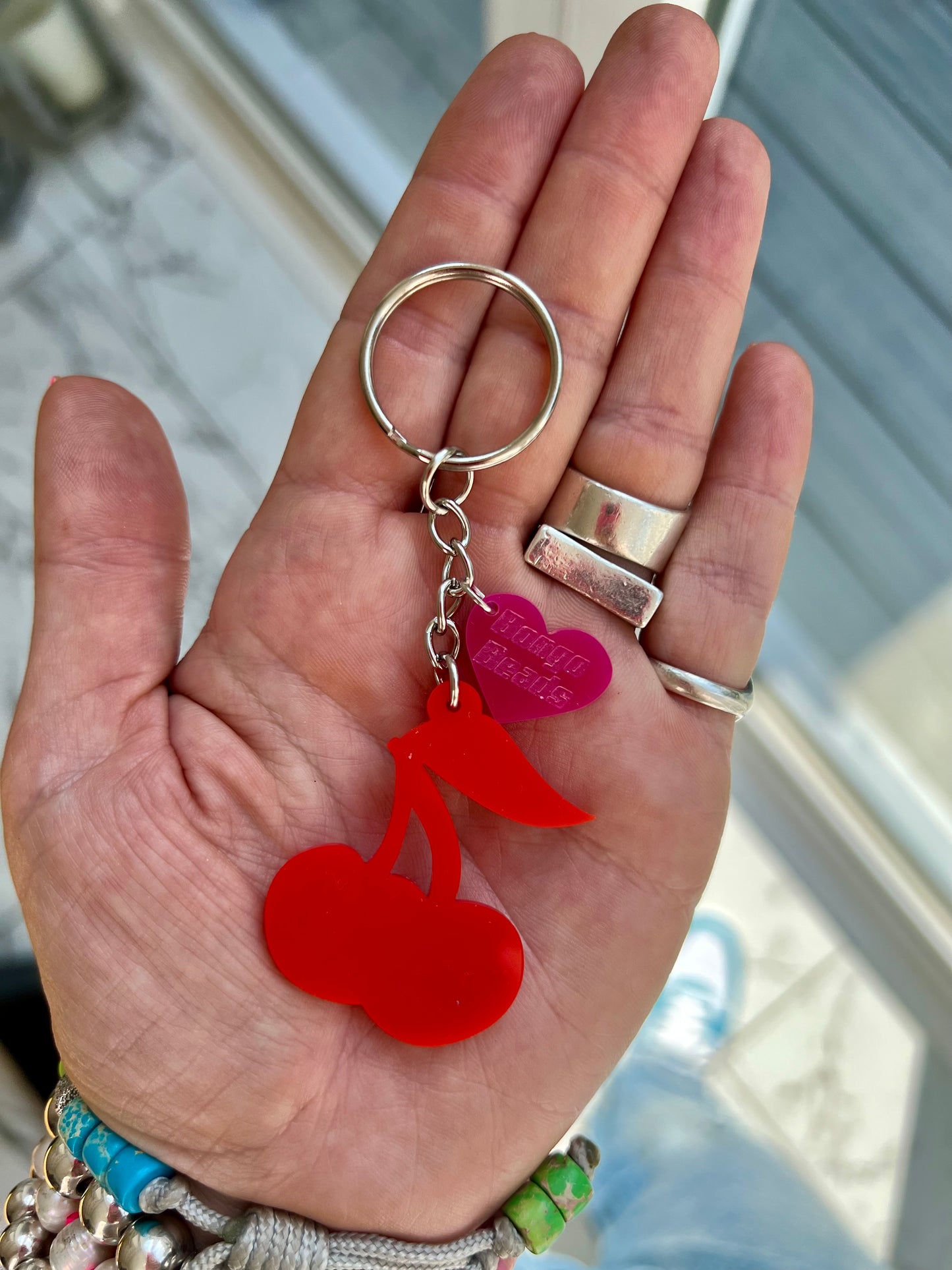 Cherry Key Ring