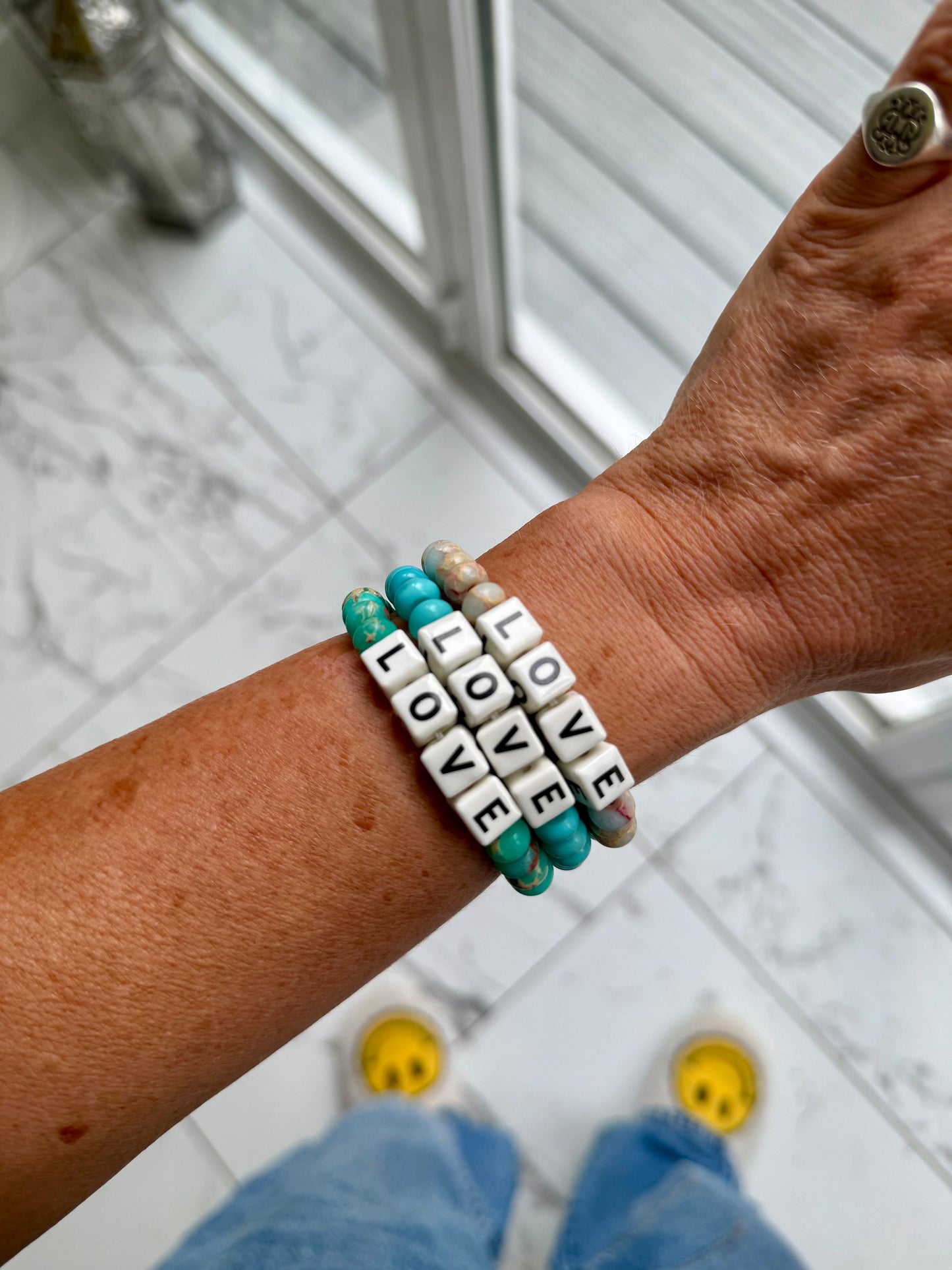 Gemstone LOVE Bracelets