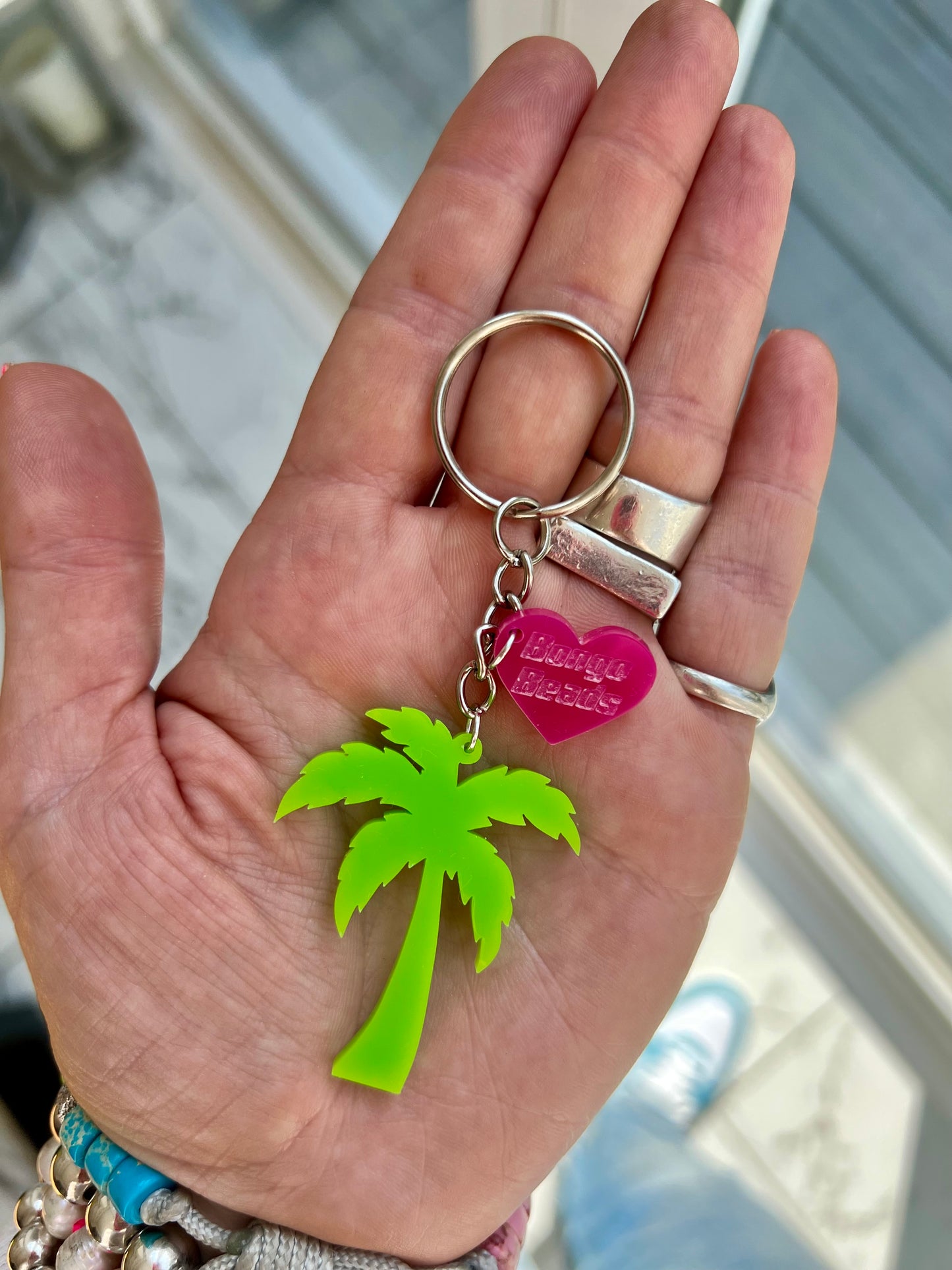 Palm Tree Key Ring
