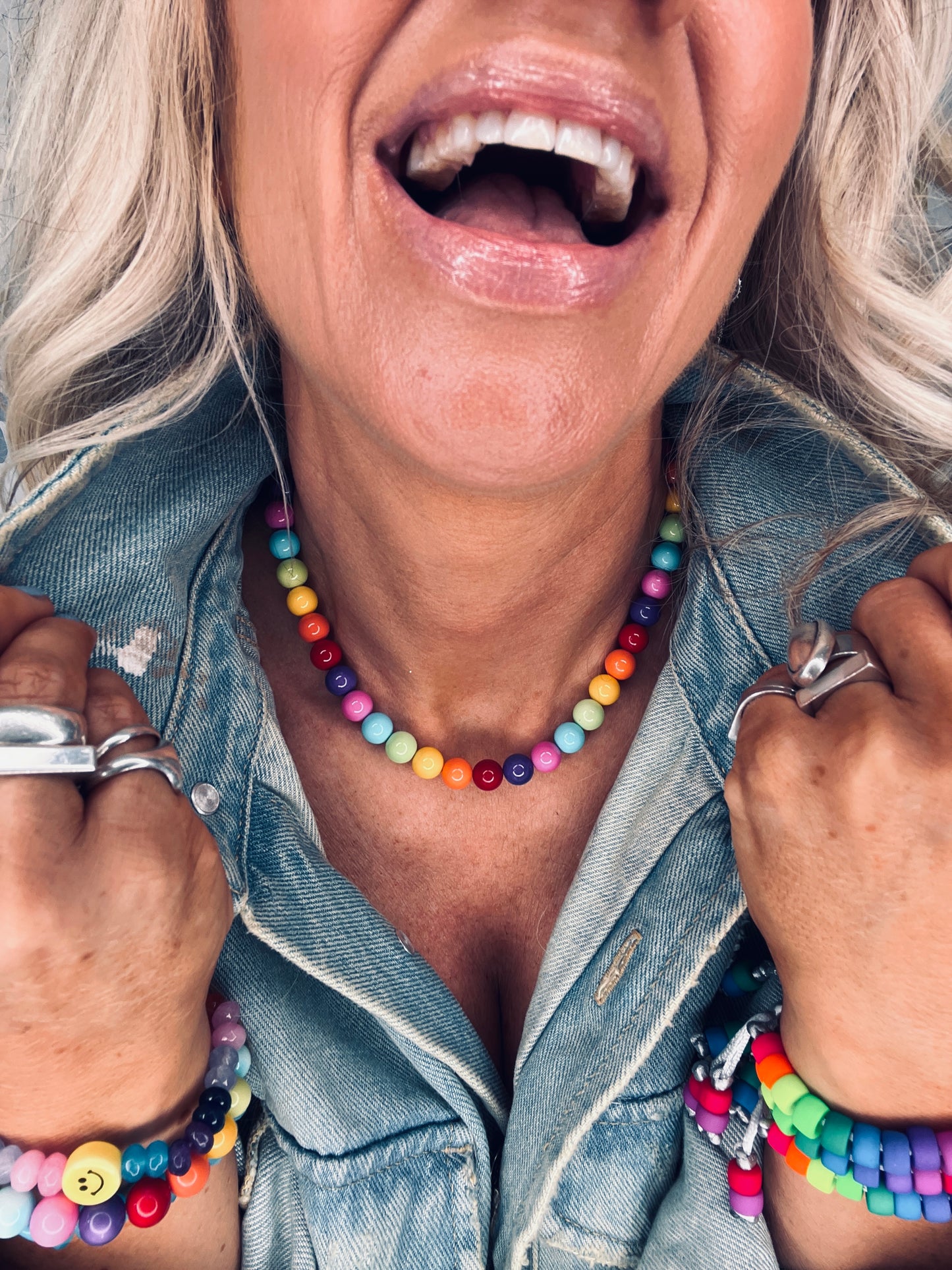 Rainbow Gumball Necklace π