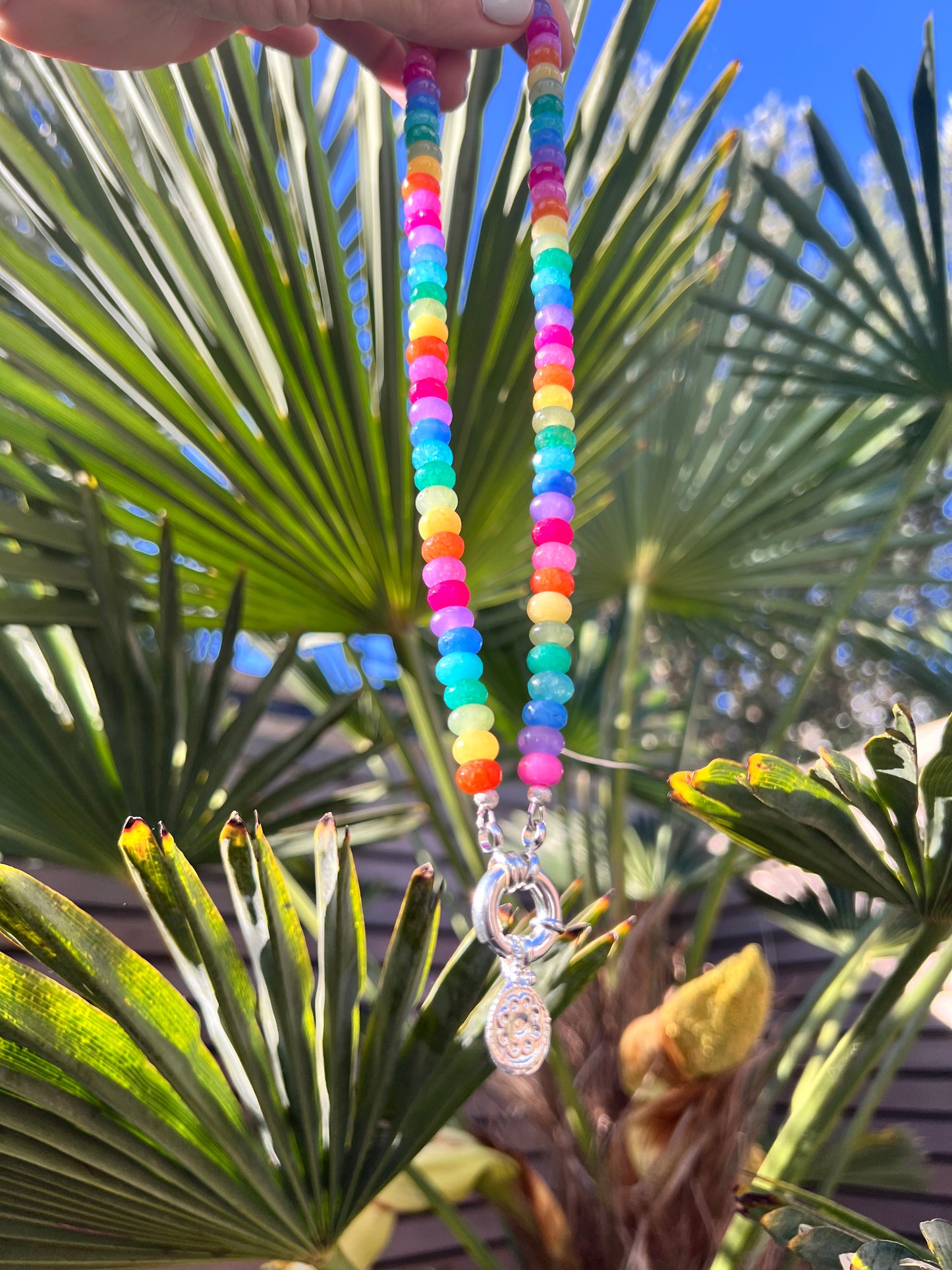 Disco Candy Gemstone Necklace