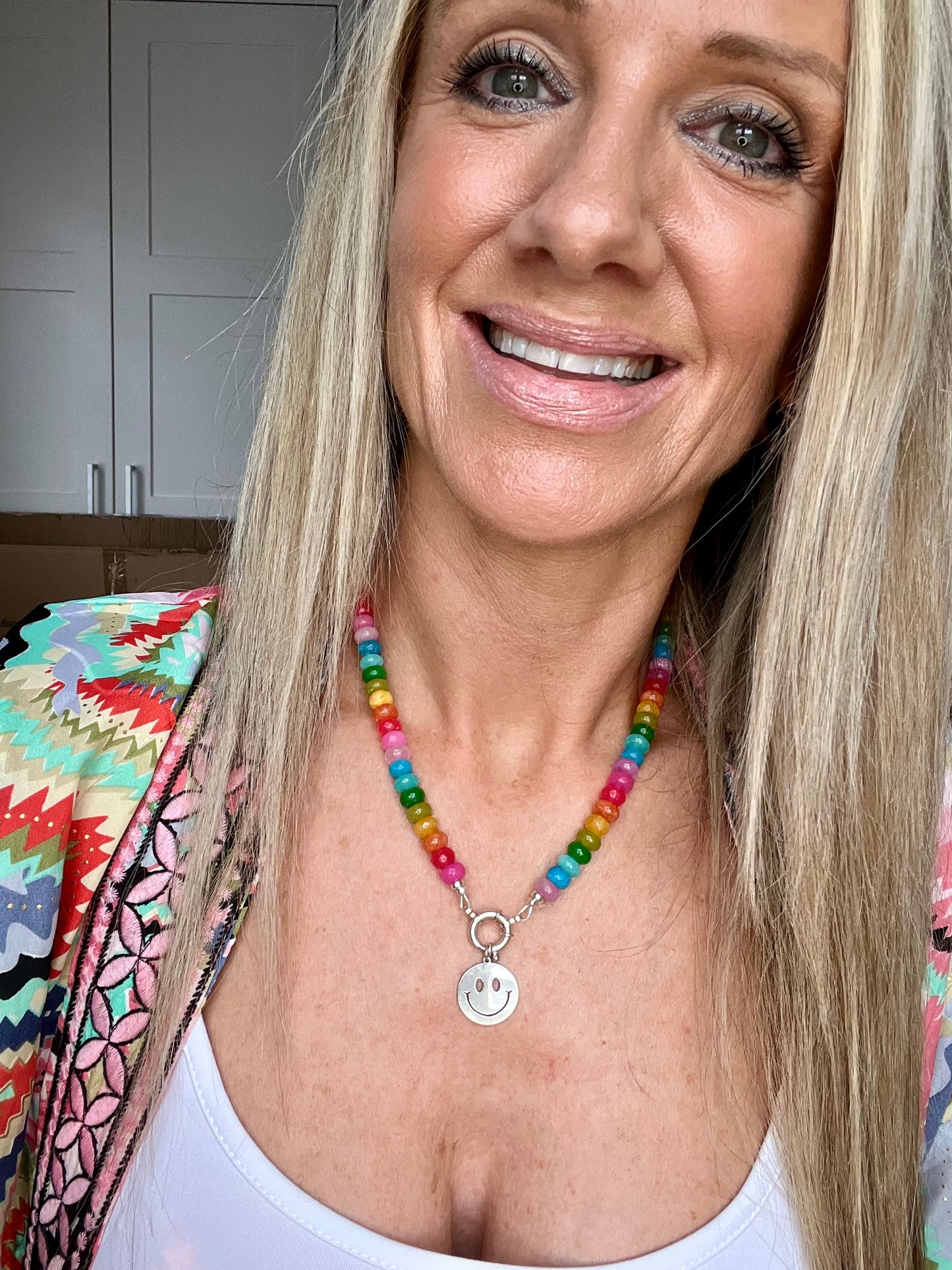 Sterling Silver Smiley Pendant