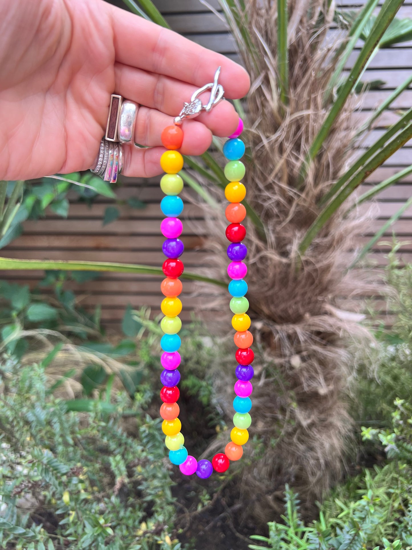 Rainbow Gumball Necklace π