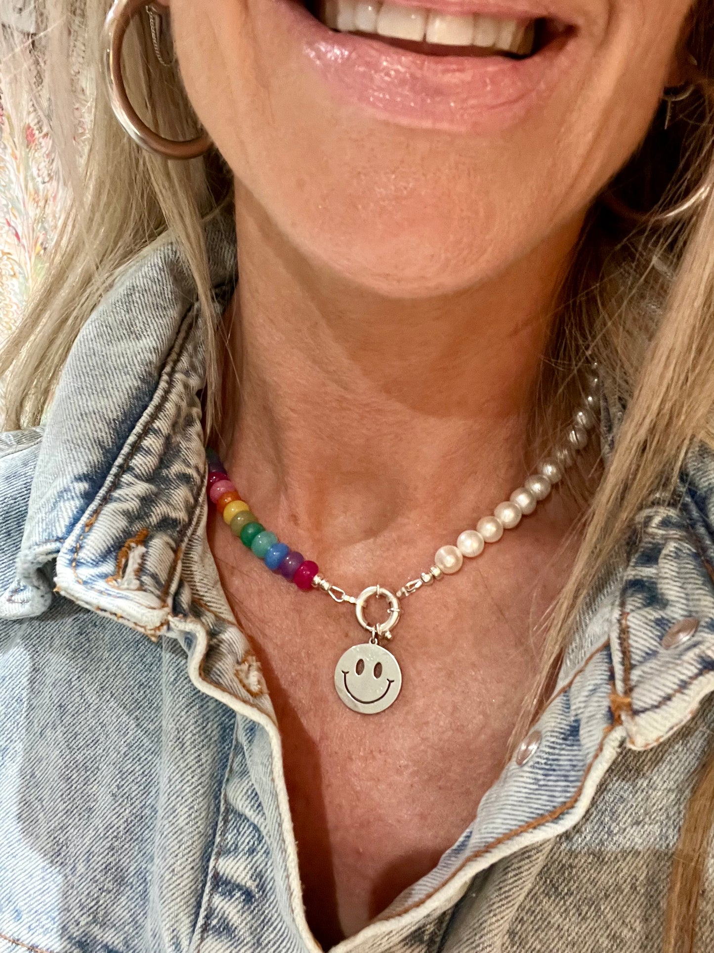 Sterling Silver Smiley Pendant