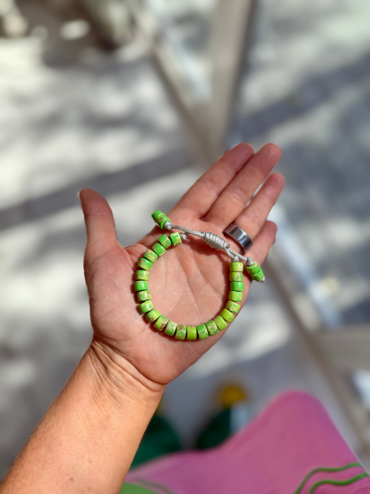 Green Jasper Gemstone Bracelet