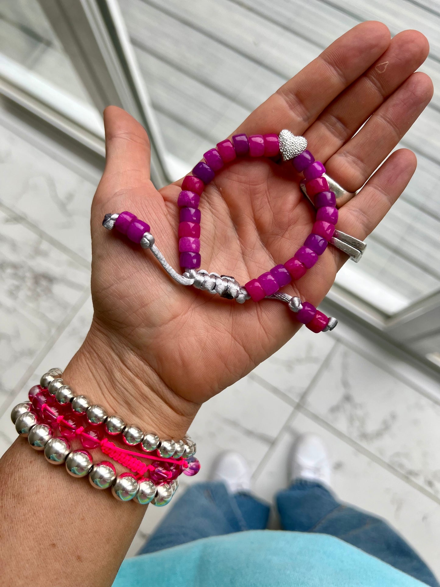 Pink Forte Gemstone Bracelet π