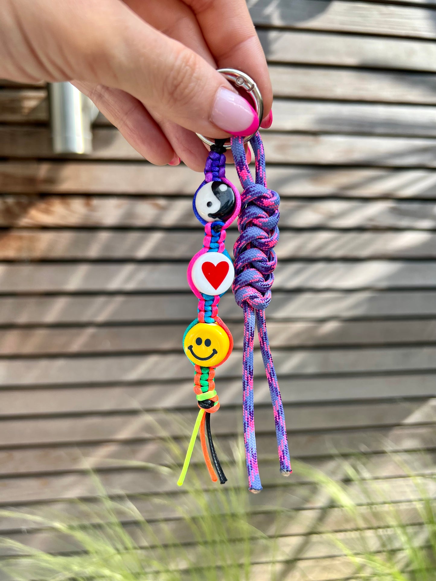 Peace, Love & Happiness Bag Charm 3