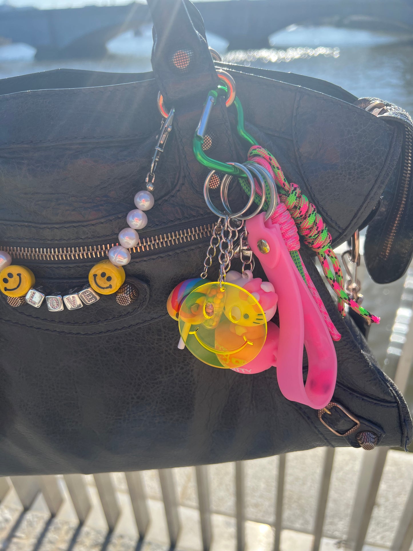 Smiley Key Ring (Transparent)