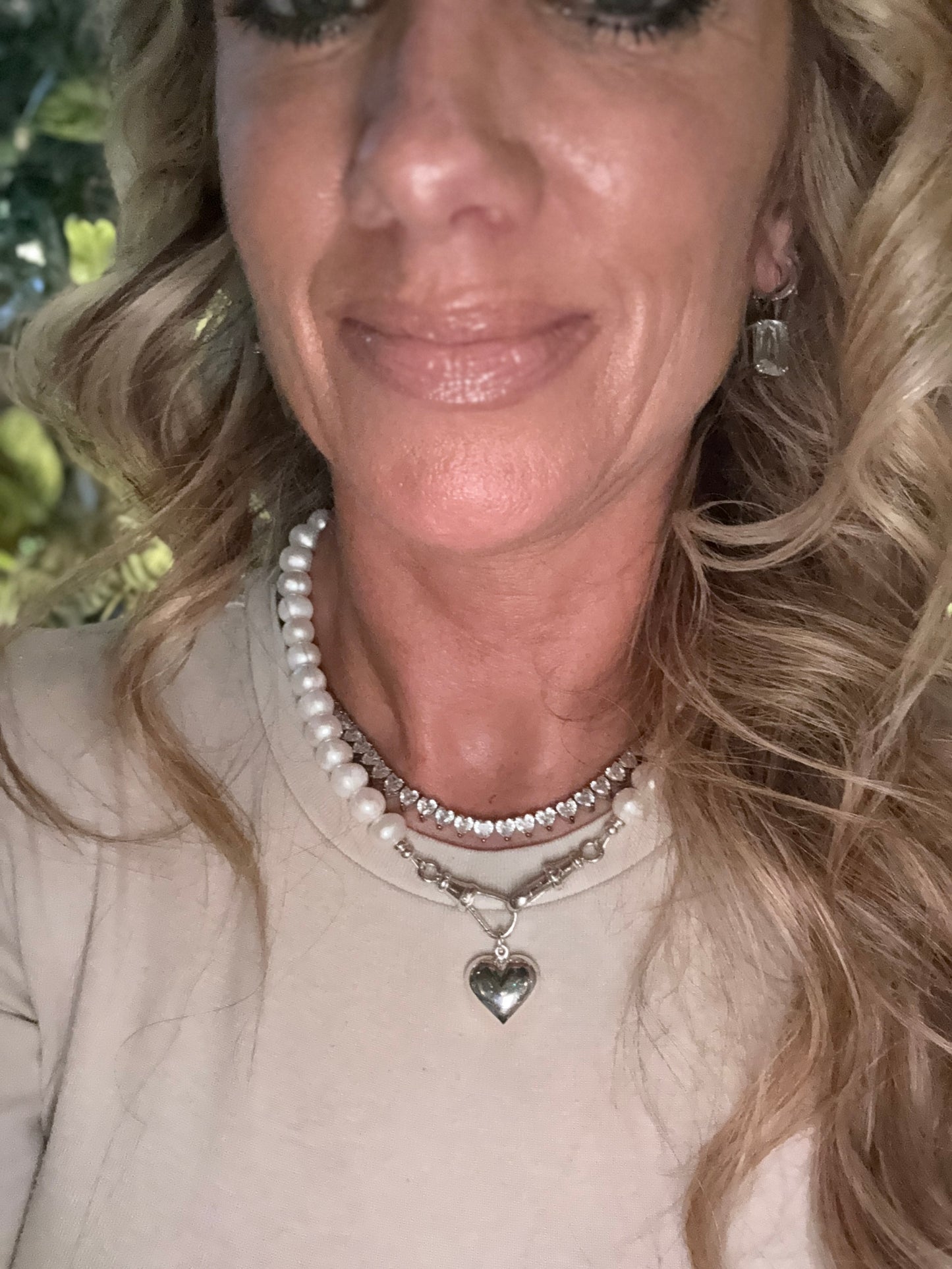 Pearl Necklace with Double Albert Clasp