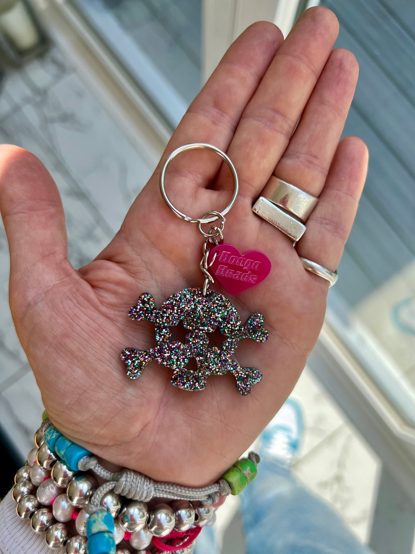 Skull & Crossbones Key Ring