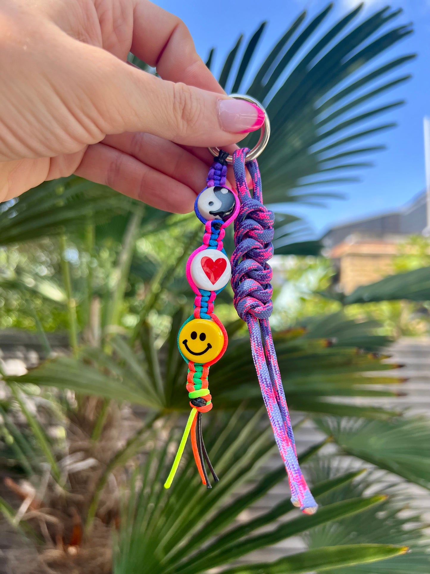 Peace, Love & Happiness Bag Charm 3