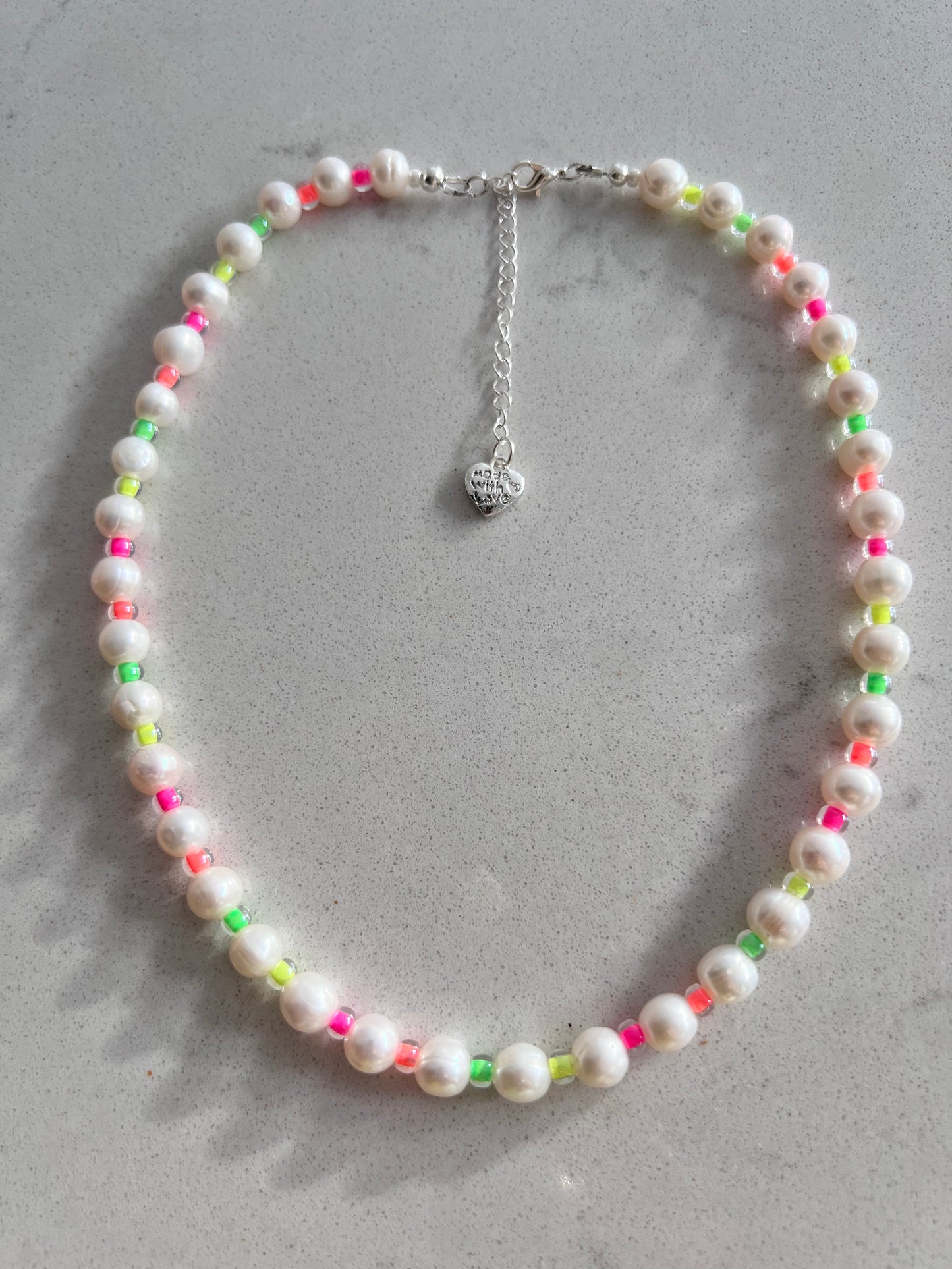 Neon Freshwater Pearl Necklace π