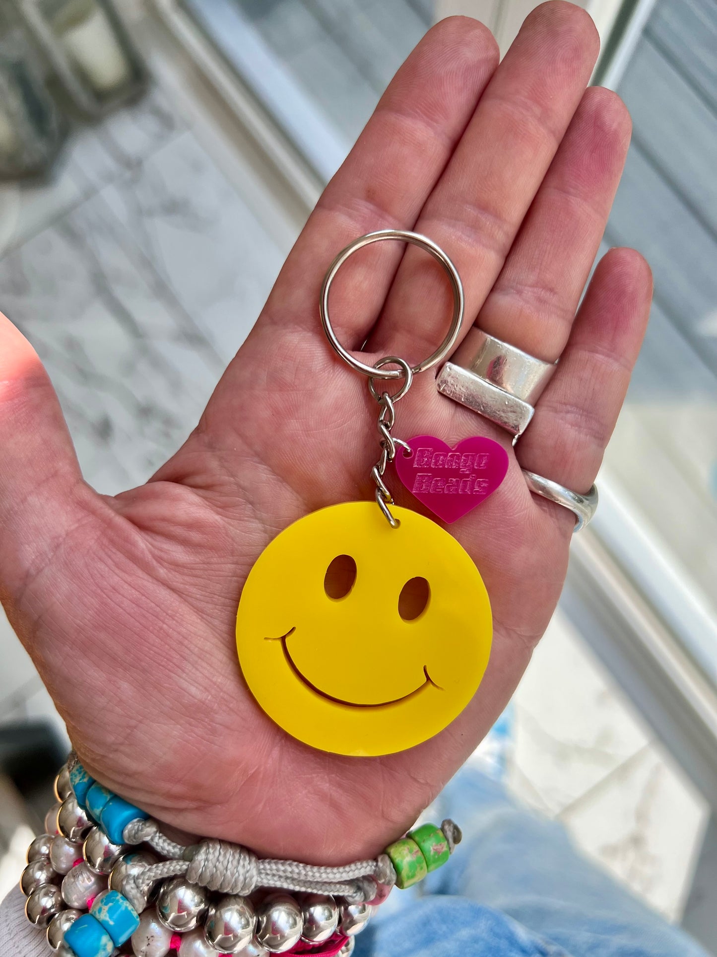 Smiley Key Ring