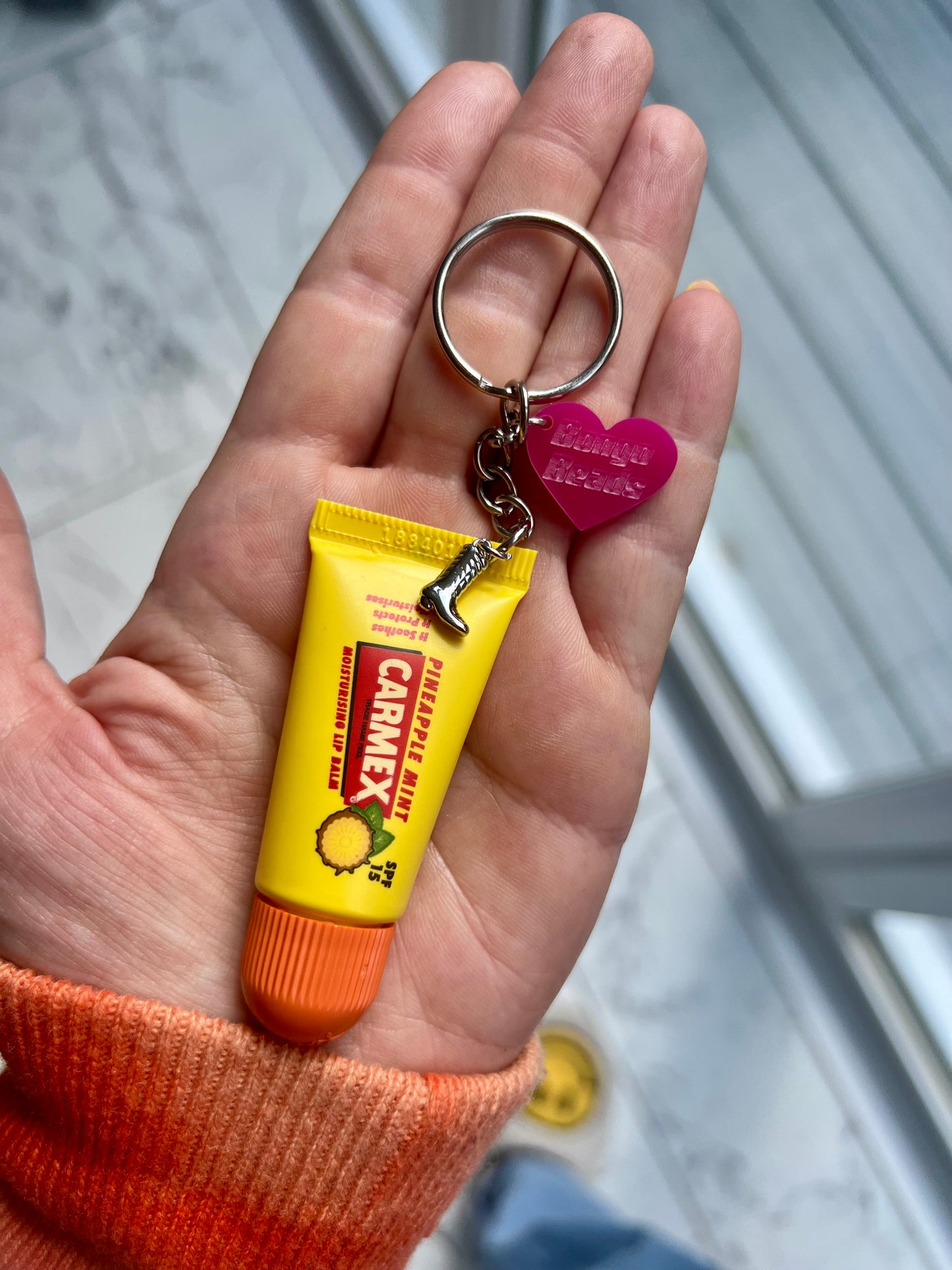 Carmex Lip Balm Key Ring (Pineapple Flavour)