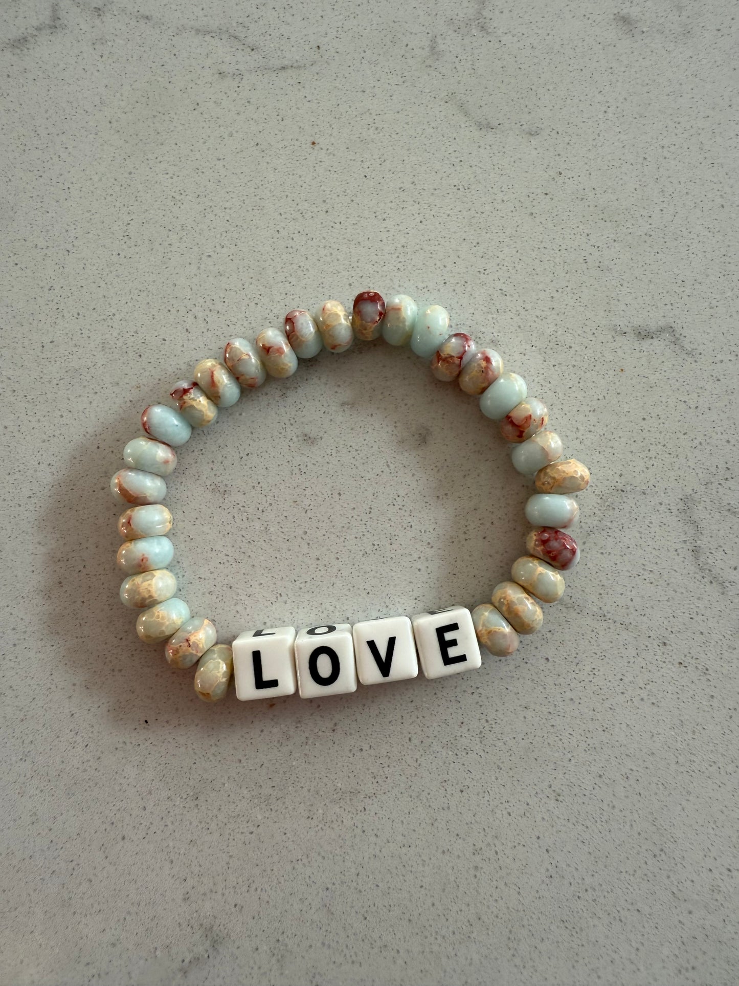 Gemstone LOVE Bracelets